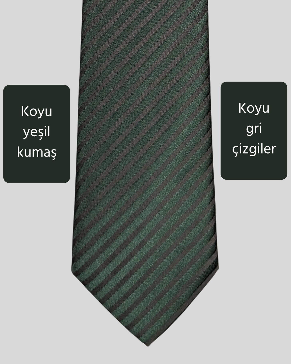Kumovo yeşil klasik kravat