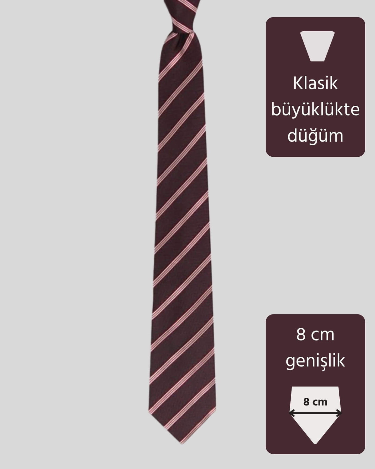 Kumovo bordo ipek savcı kravatı