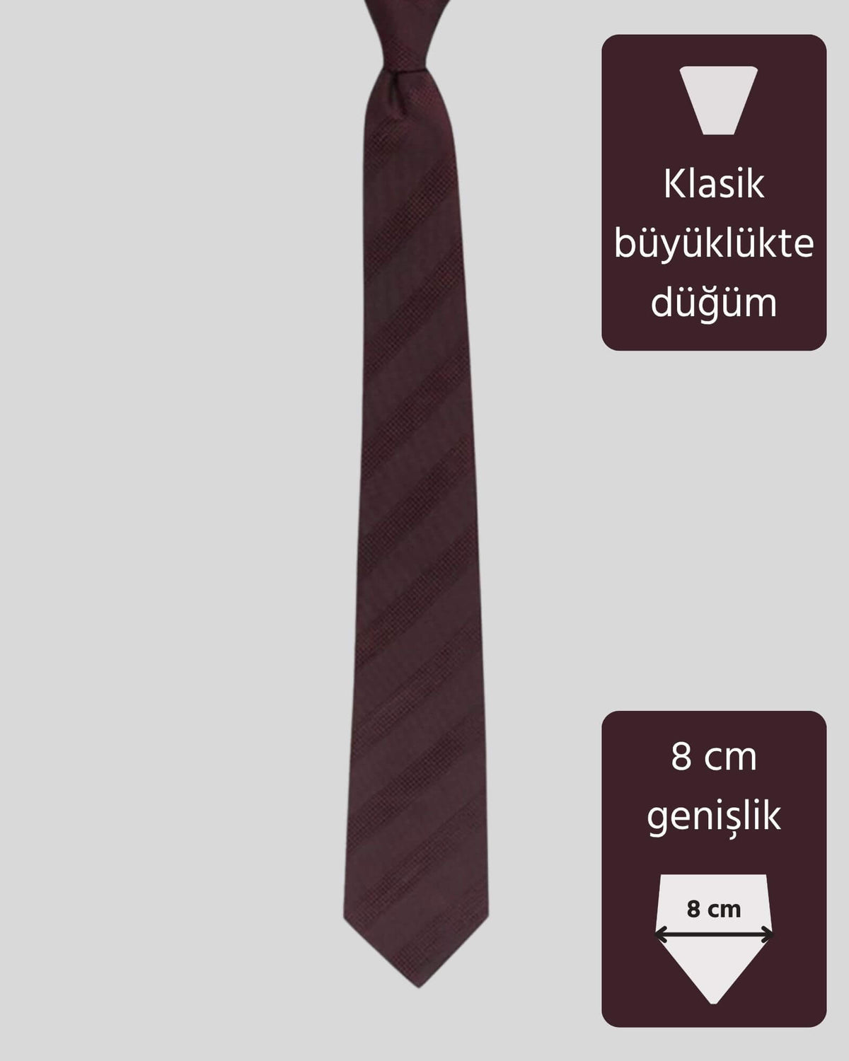 Kumovo bordo ipek doktor kravatı