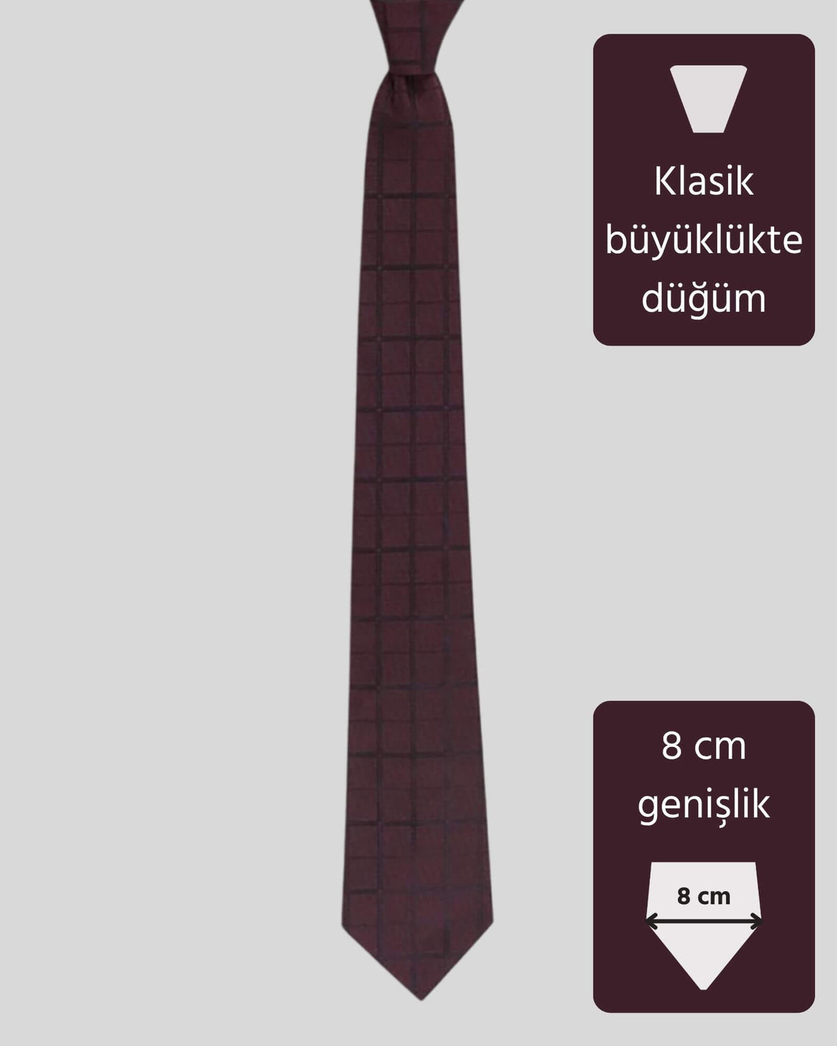 Kumovo lux ipek bordo doktor kravatı