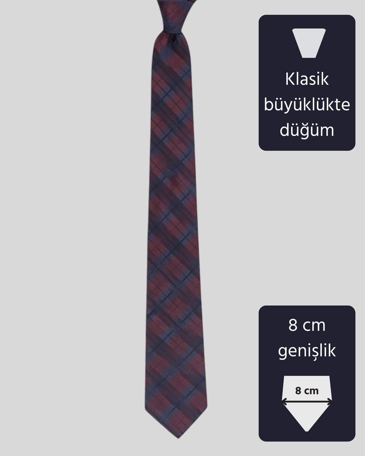 Kumovo bordo ipek doktor kravatı