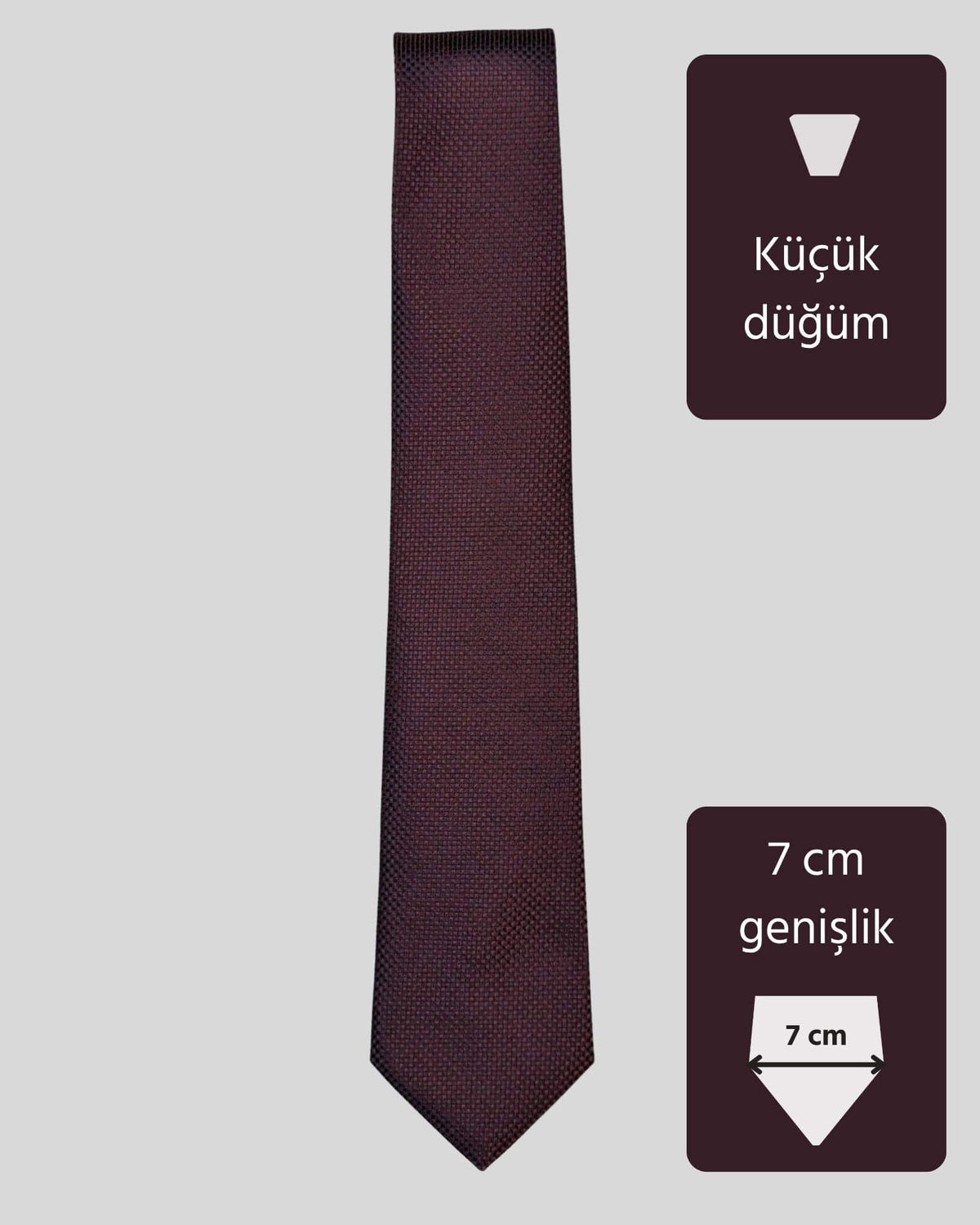 Kumovo slim bordo kravat