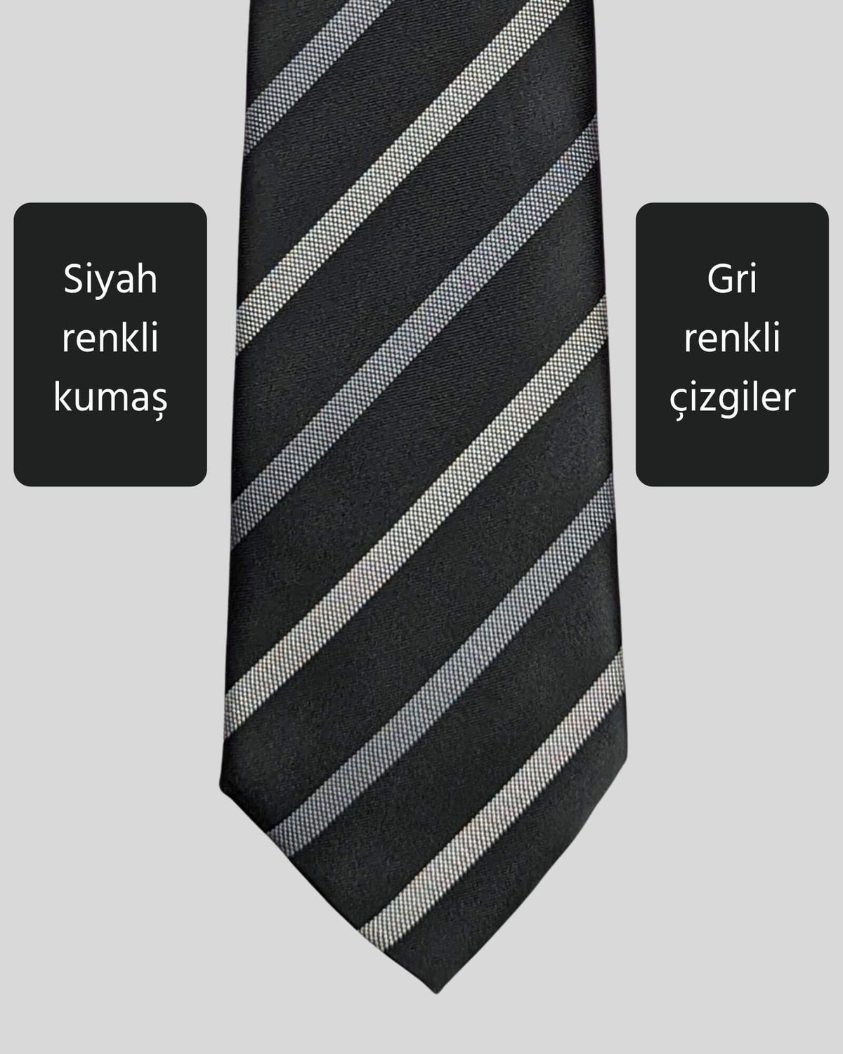 Kumovo siyah avukat kravatı
