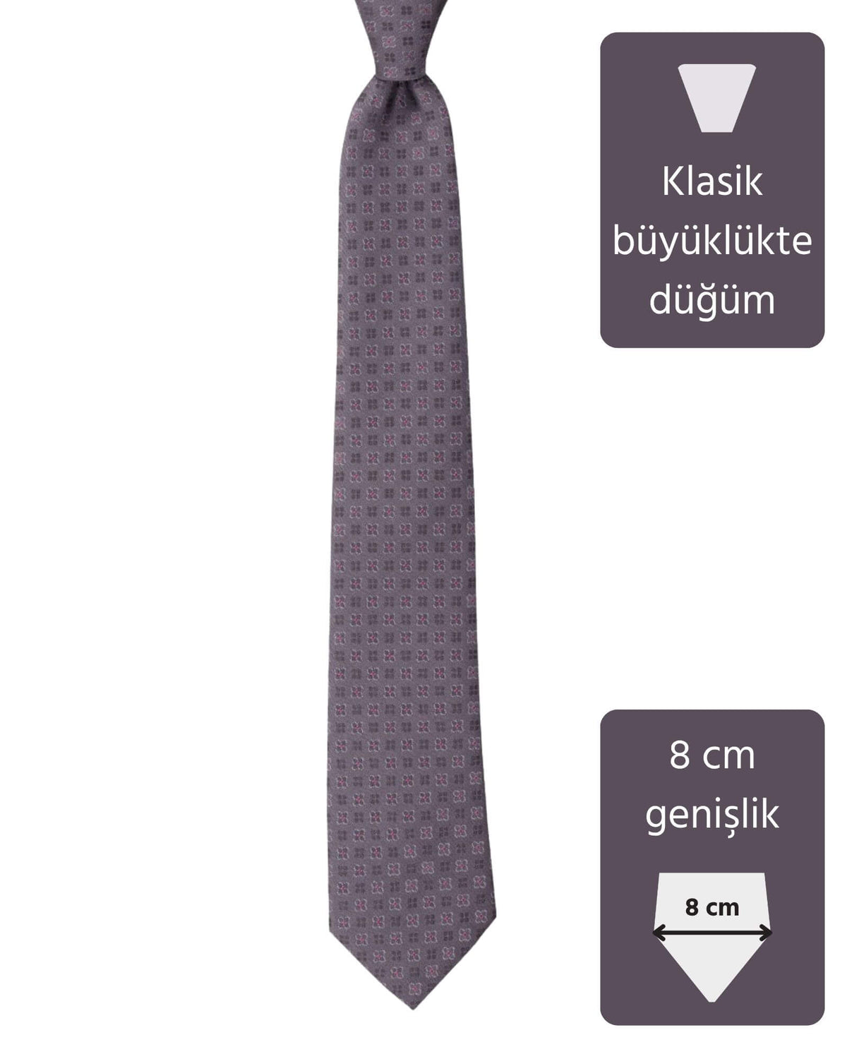 Kumovo gri savcı kravatı