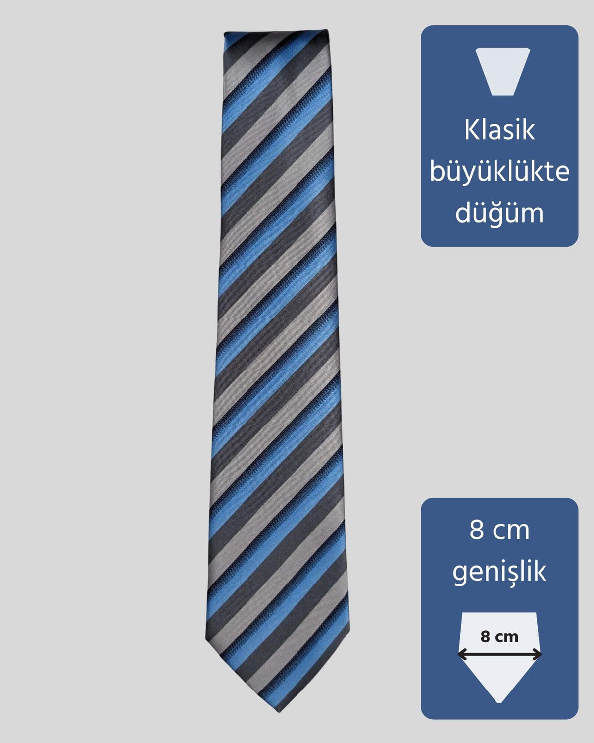 Kumovo gri savcı kravatı