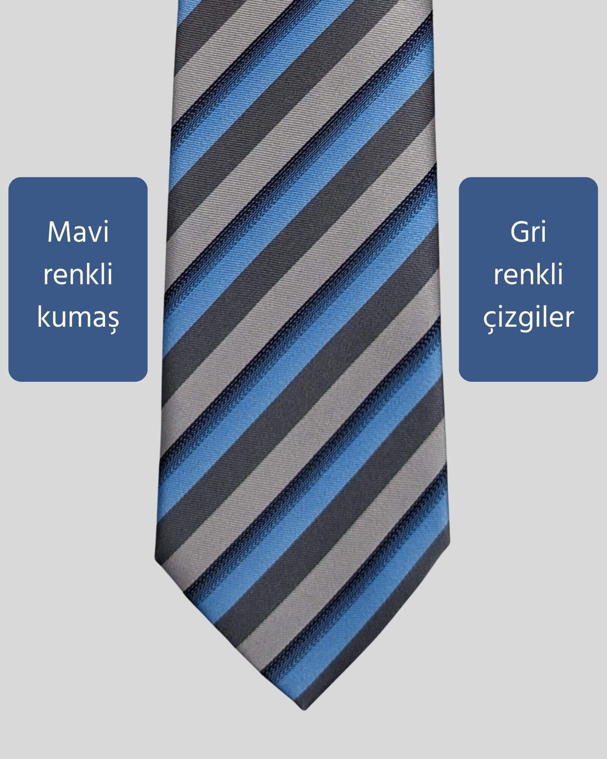 Kumovo gri avukat kravatı