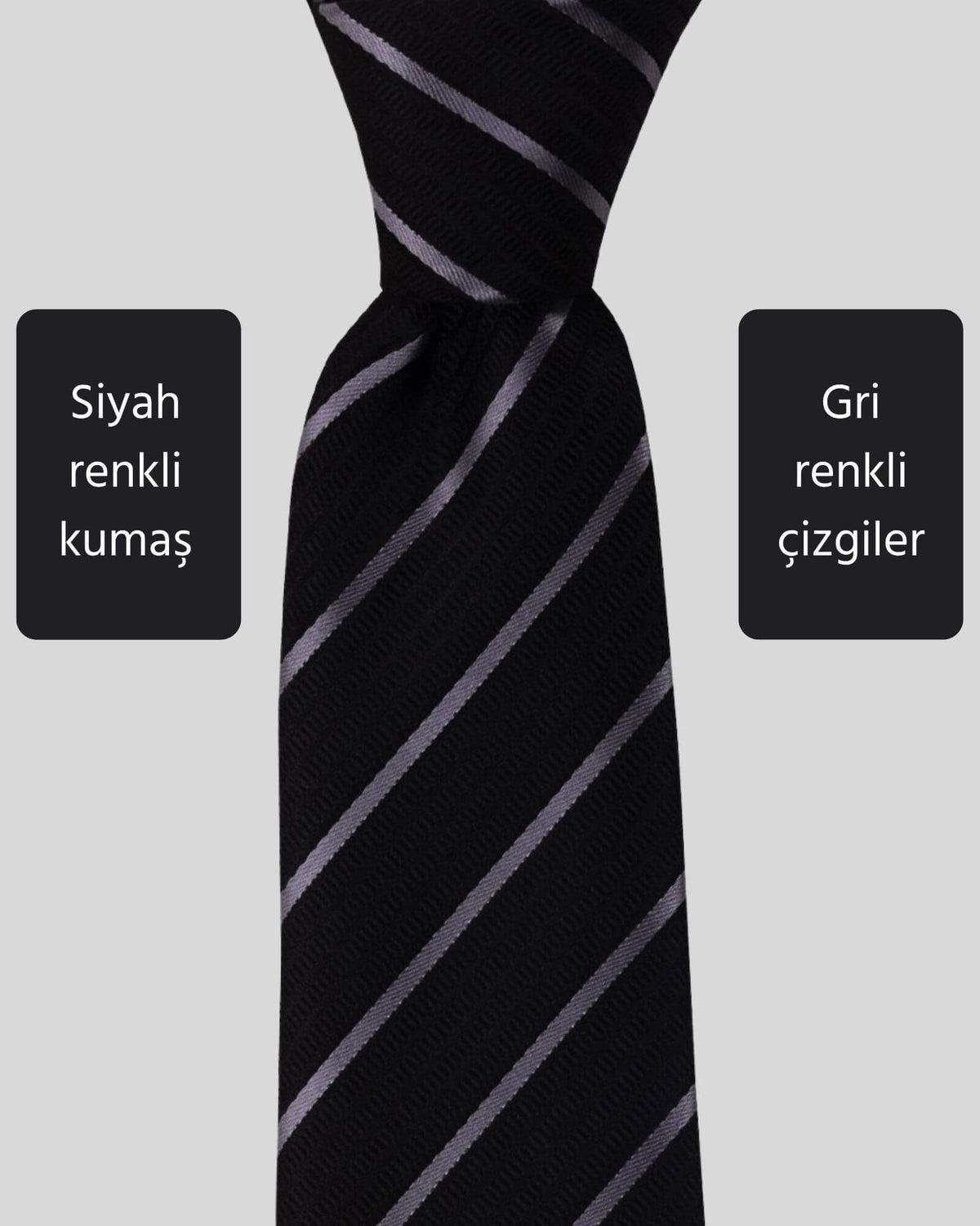 Kumovo siyah hakim kravatı
