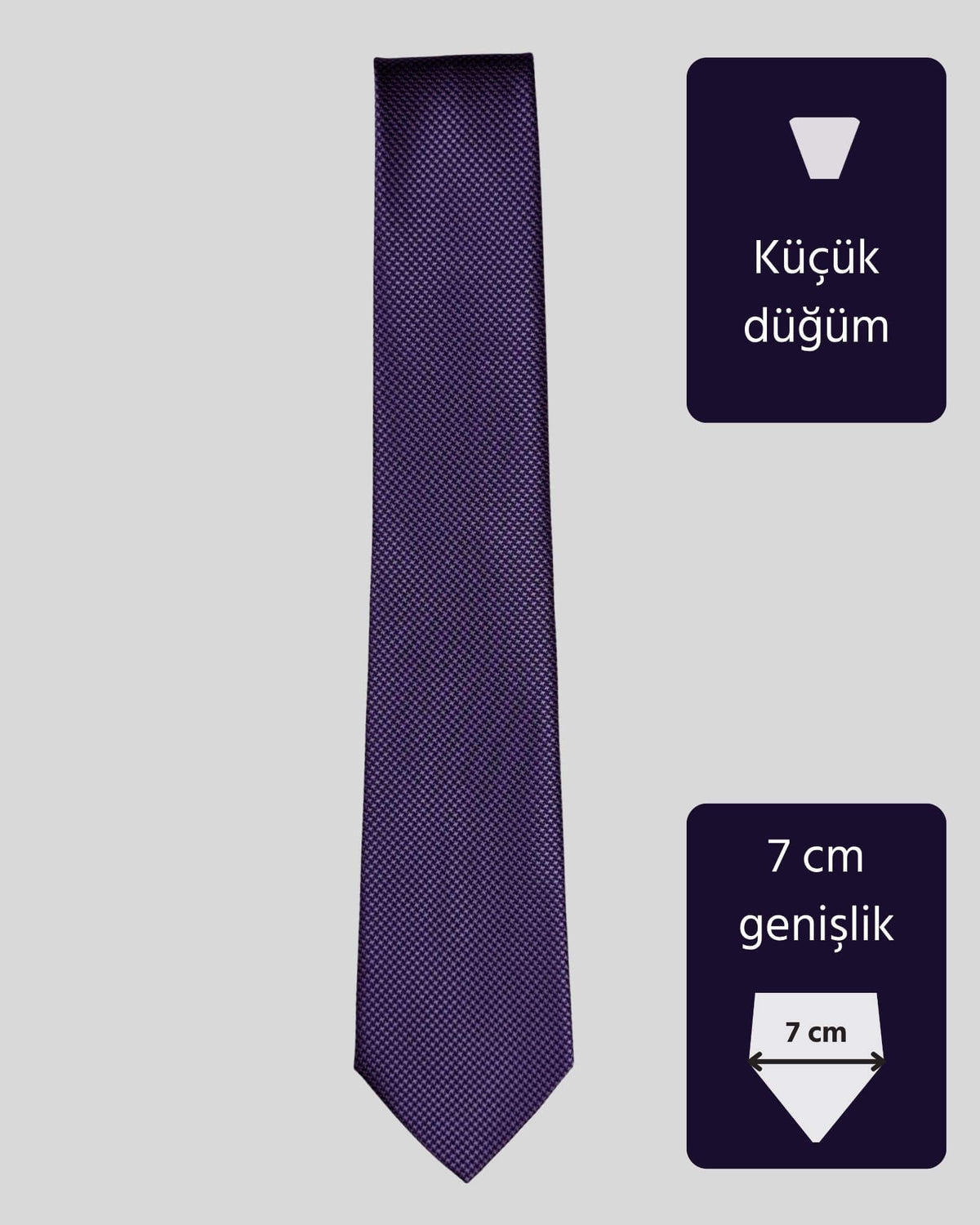 Kumovo mor desenli lacivert doktor kravatı