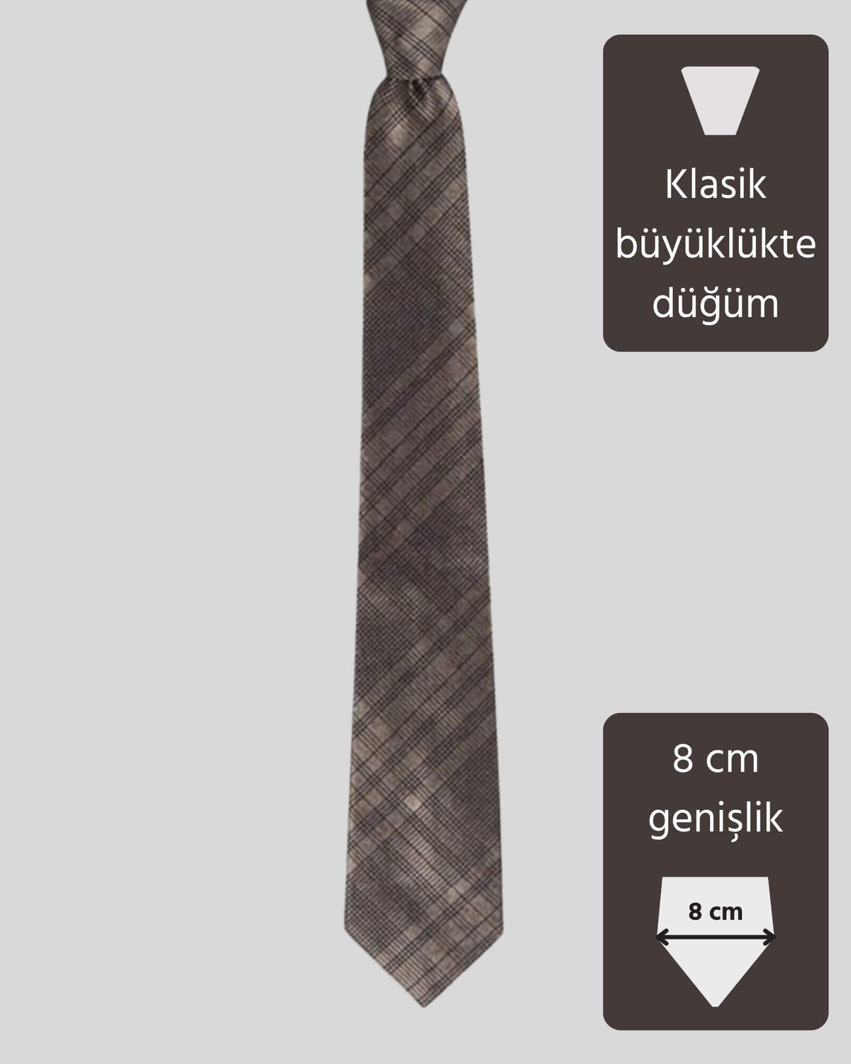 Kumovo bronz rengi ipek doktor kravatı
