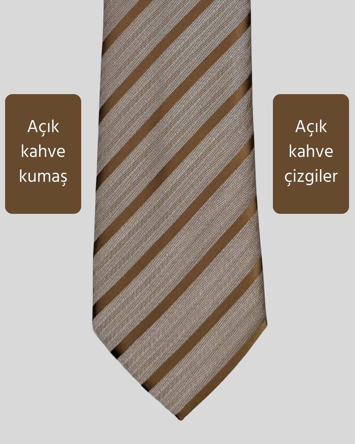 Kumovo açık kahverengi doktor kravatı