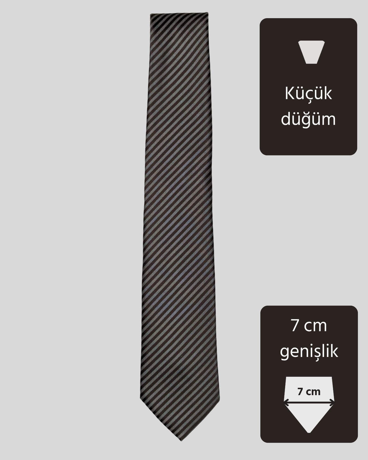 Kumovo gri mikro kravat