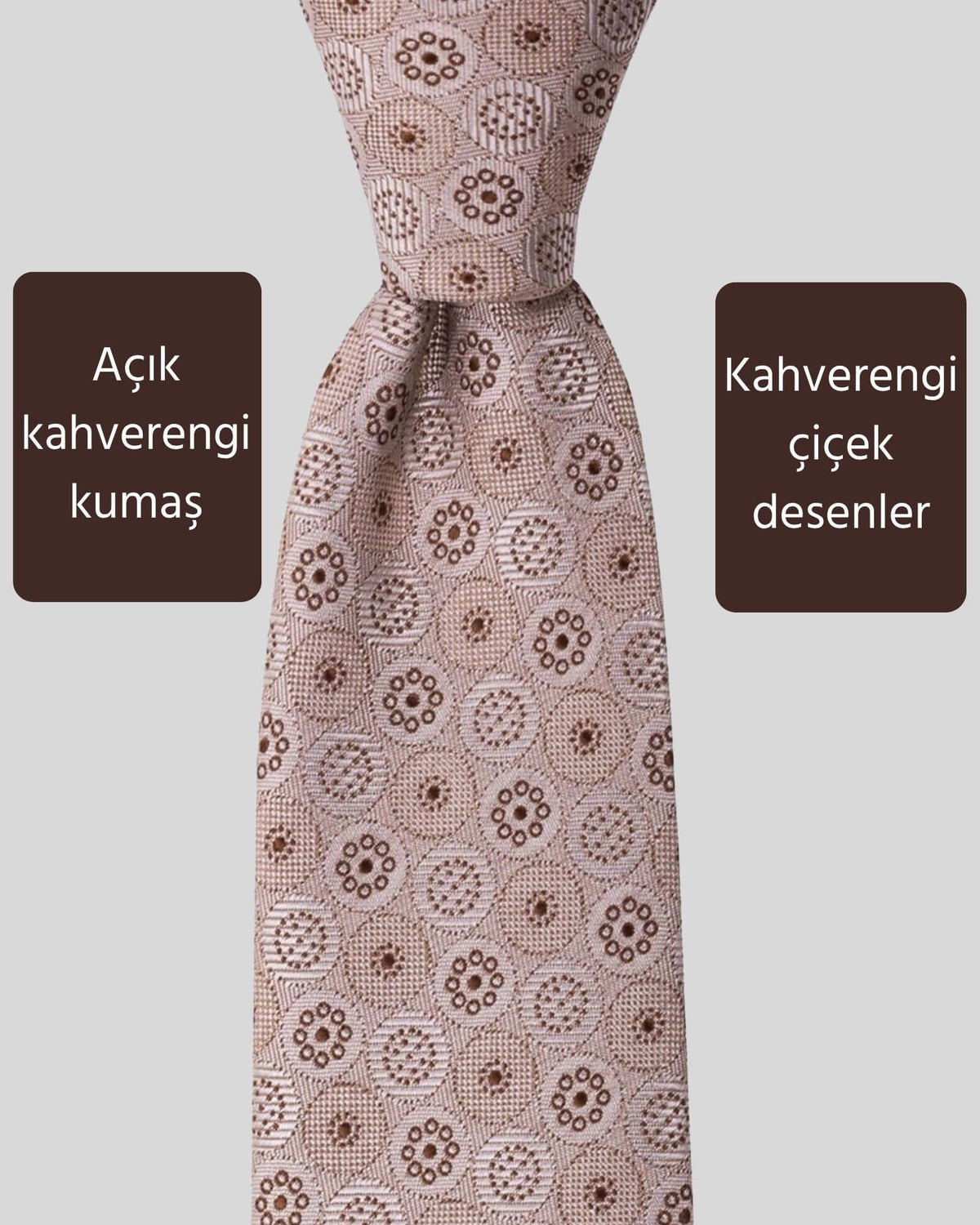 Kumovo kahverengi kravat