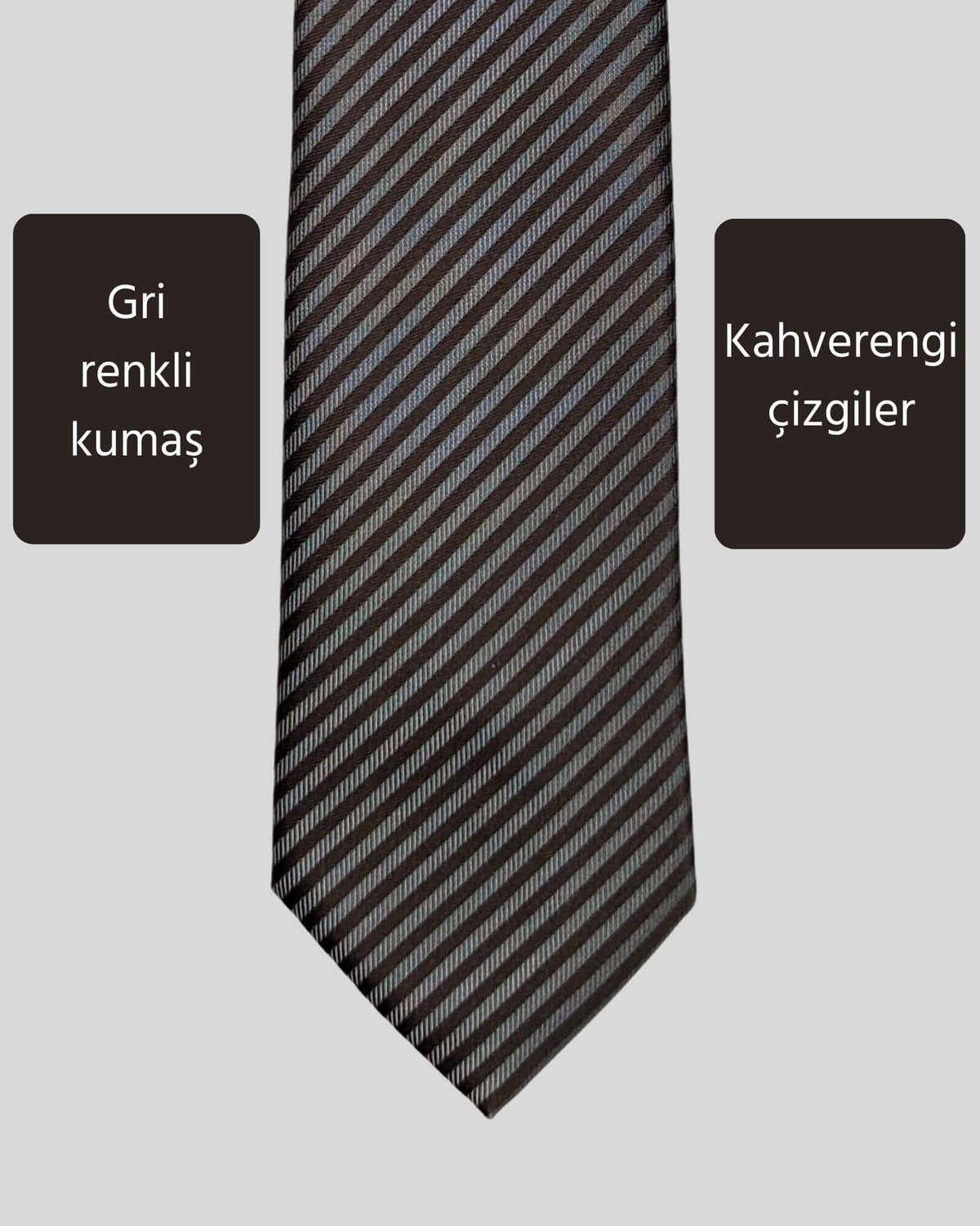Kumovo ince gri kravat