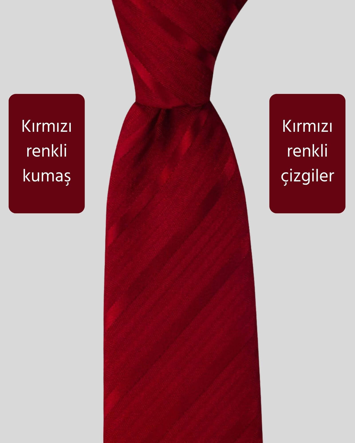 Kumovo kırmızı klasik doktor kravatı