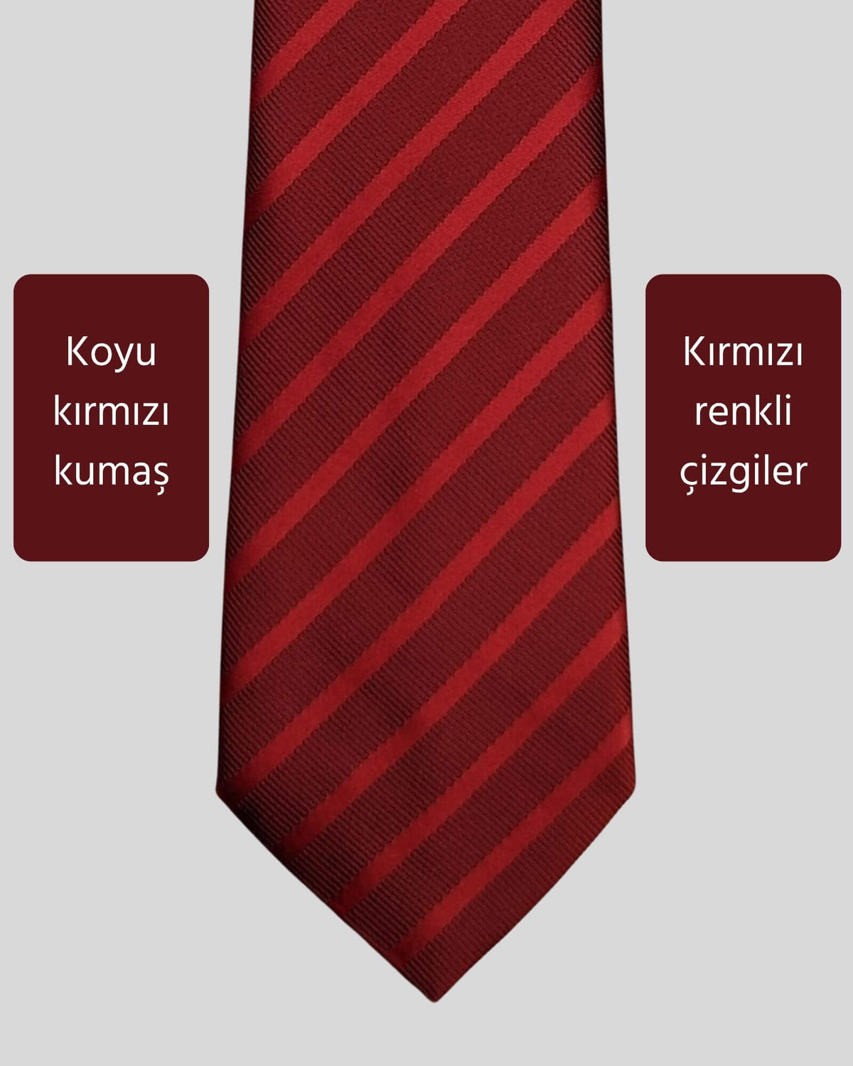 Kumovo koyu kırmızı doktor kravatı