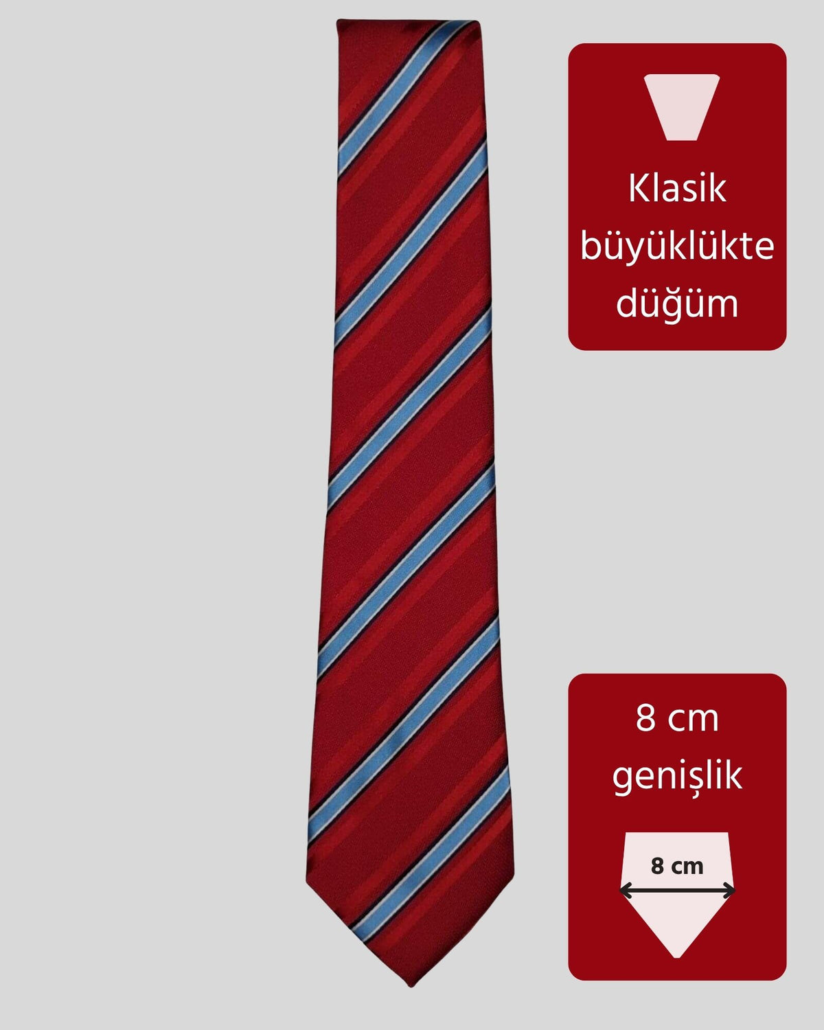Kumovo kırmızı hakim kravatı