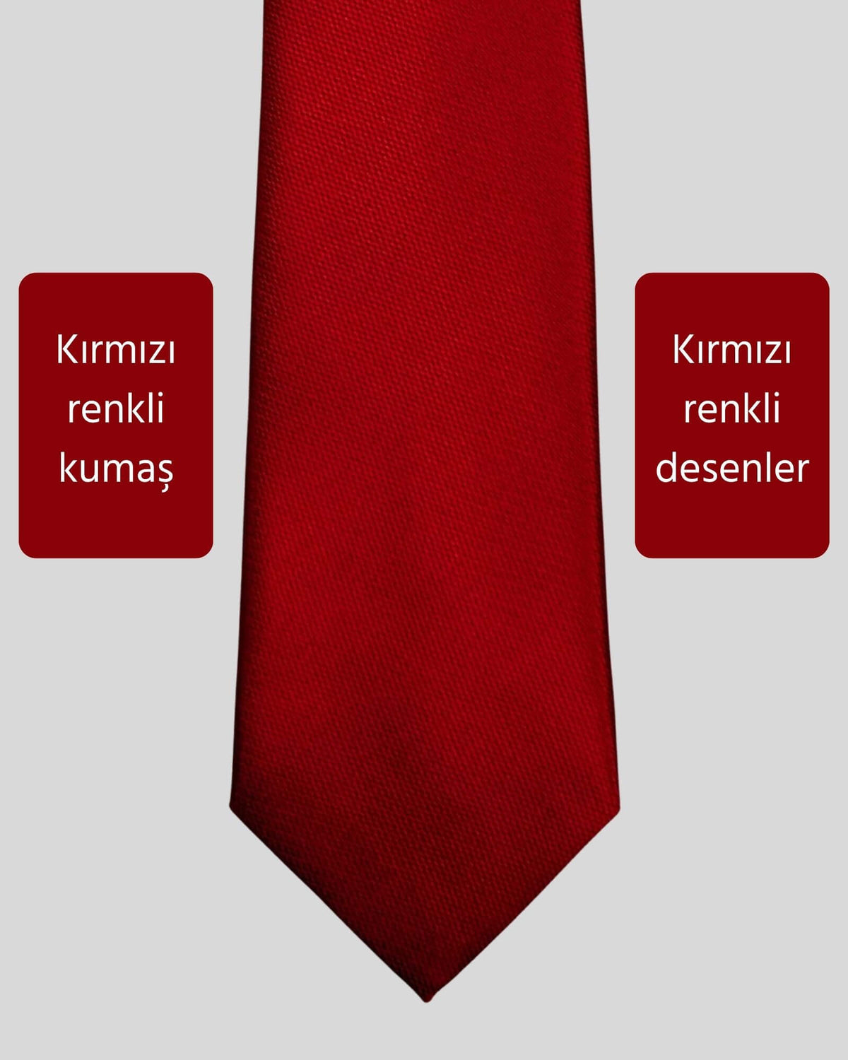 Kumovo ince kırmızı doktor kravatı