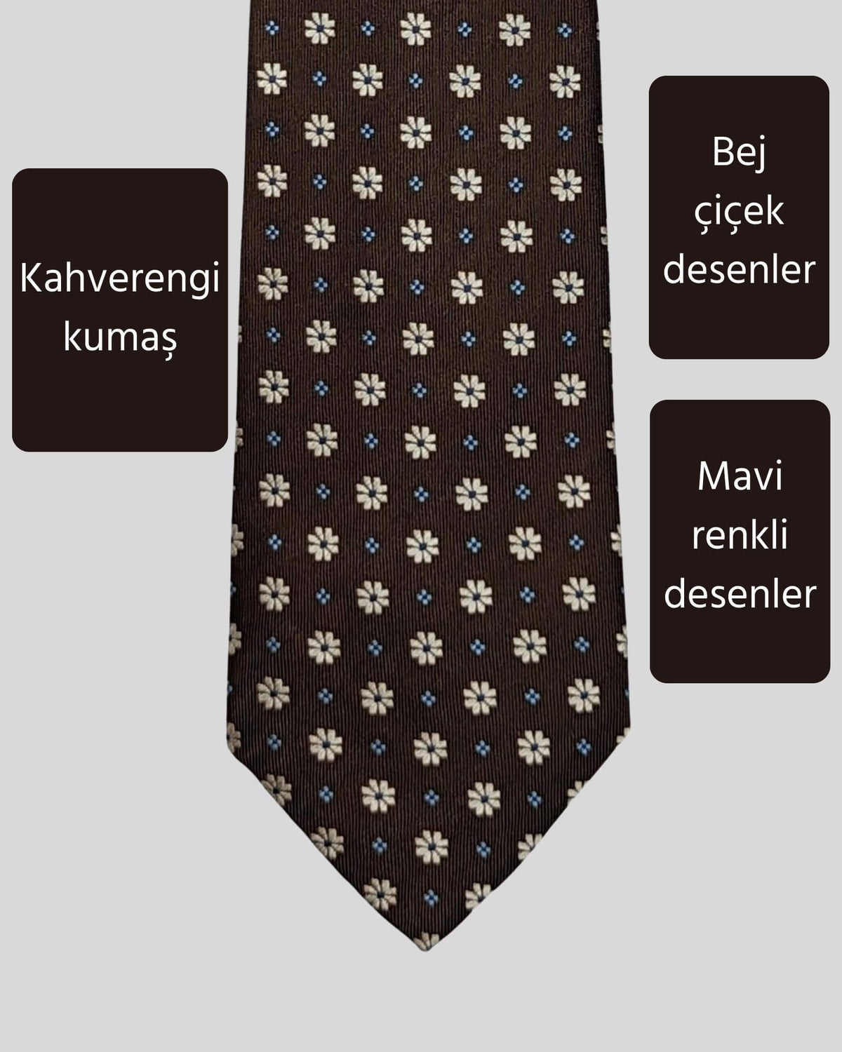 Kumovo kahverengi doktor kravatı