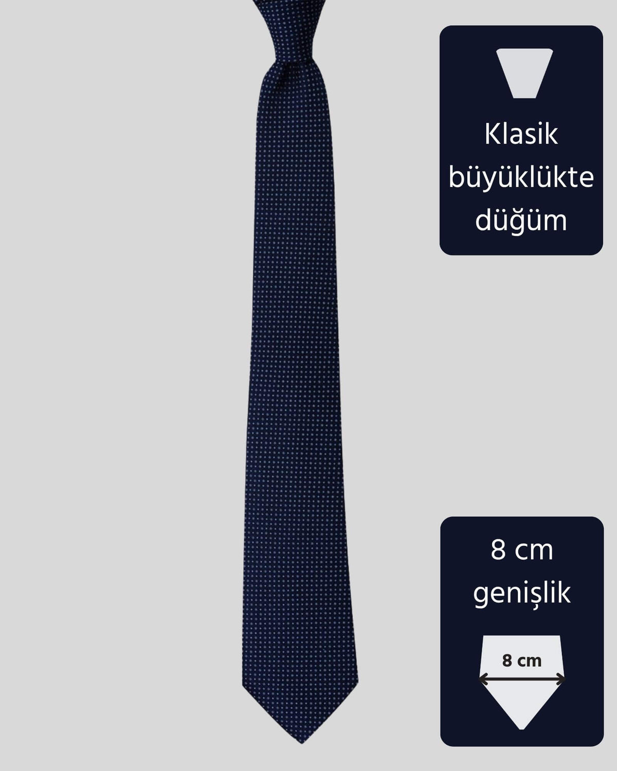 Kumovo lacivert mikro kravat