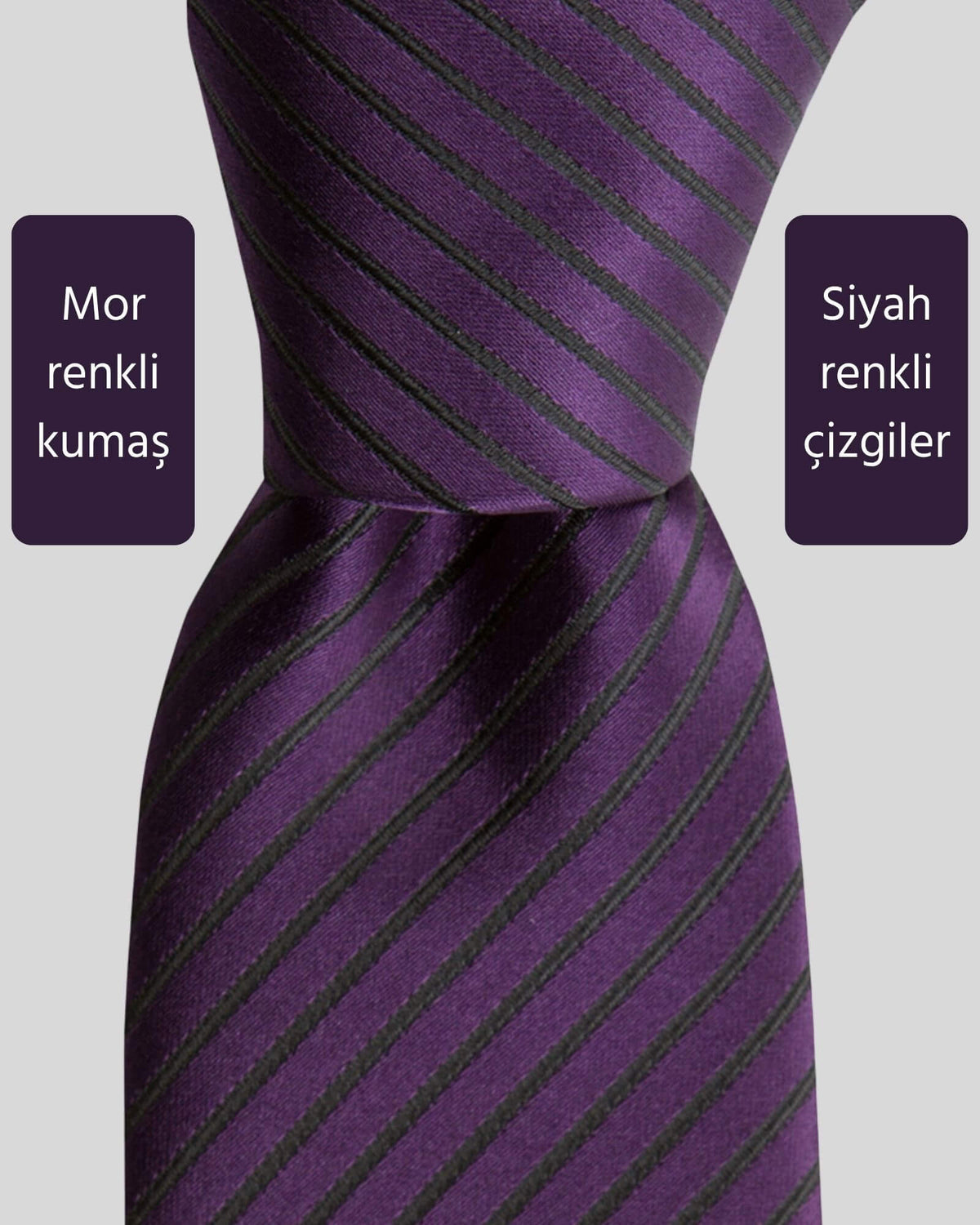 Kumovo klasik mor avukat kravatı