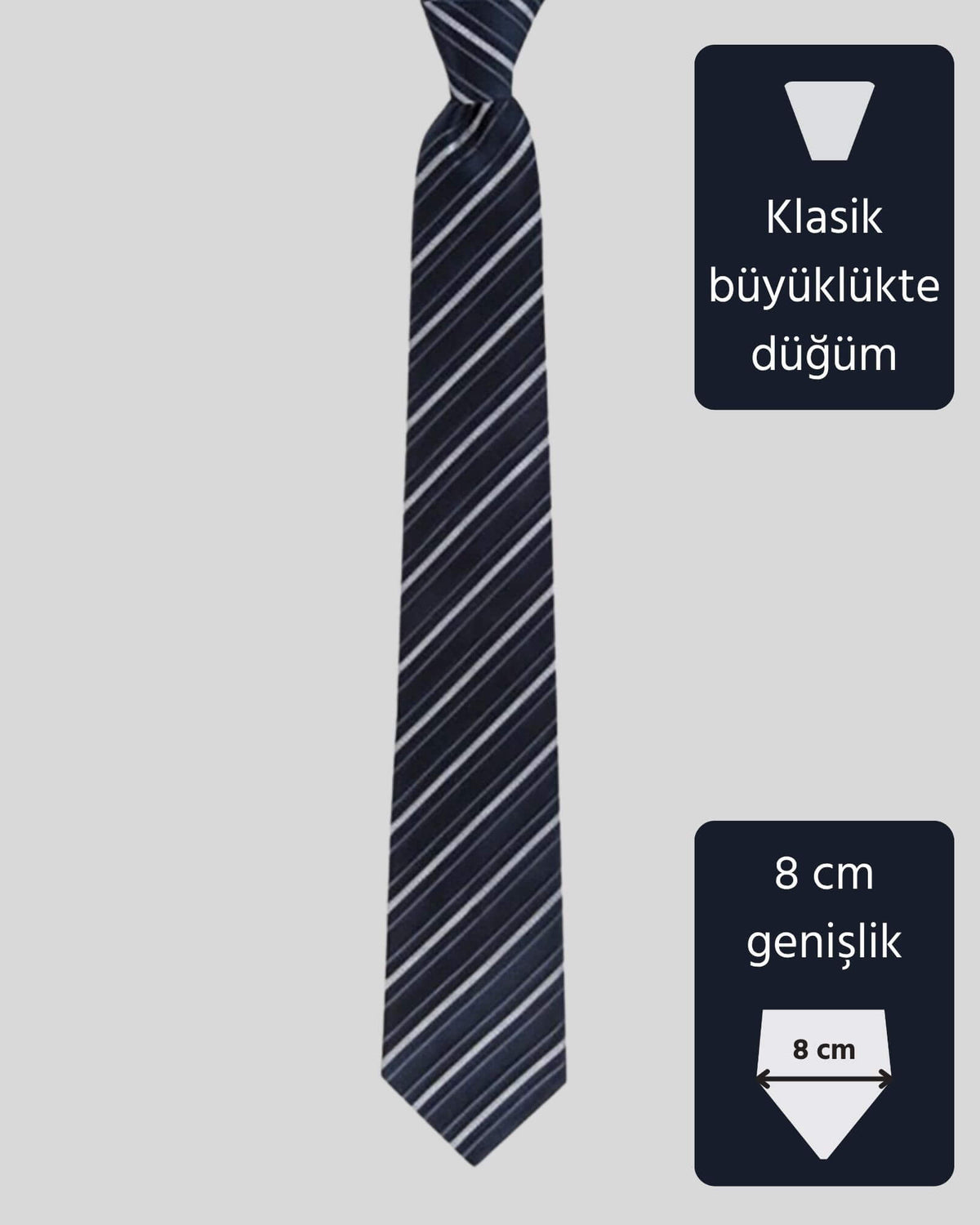 Kumovo premium lacivert ipek doktor kravatı