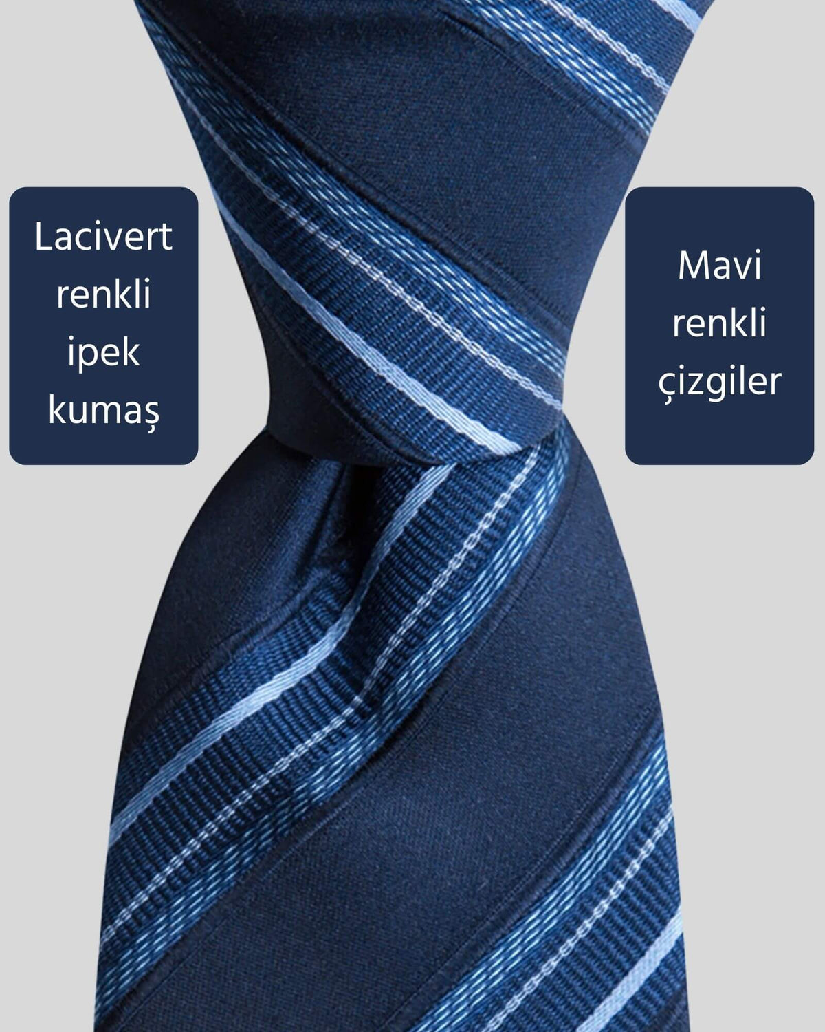 Kumovo lacivert ipek doktor kravatı