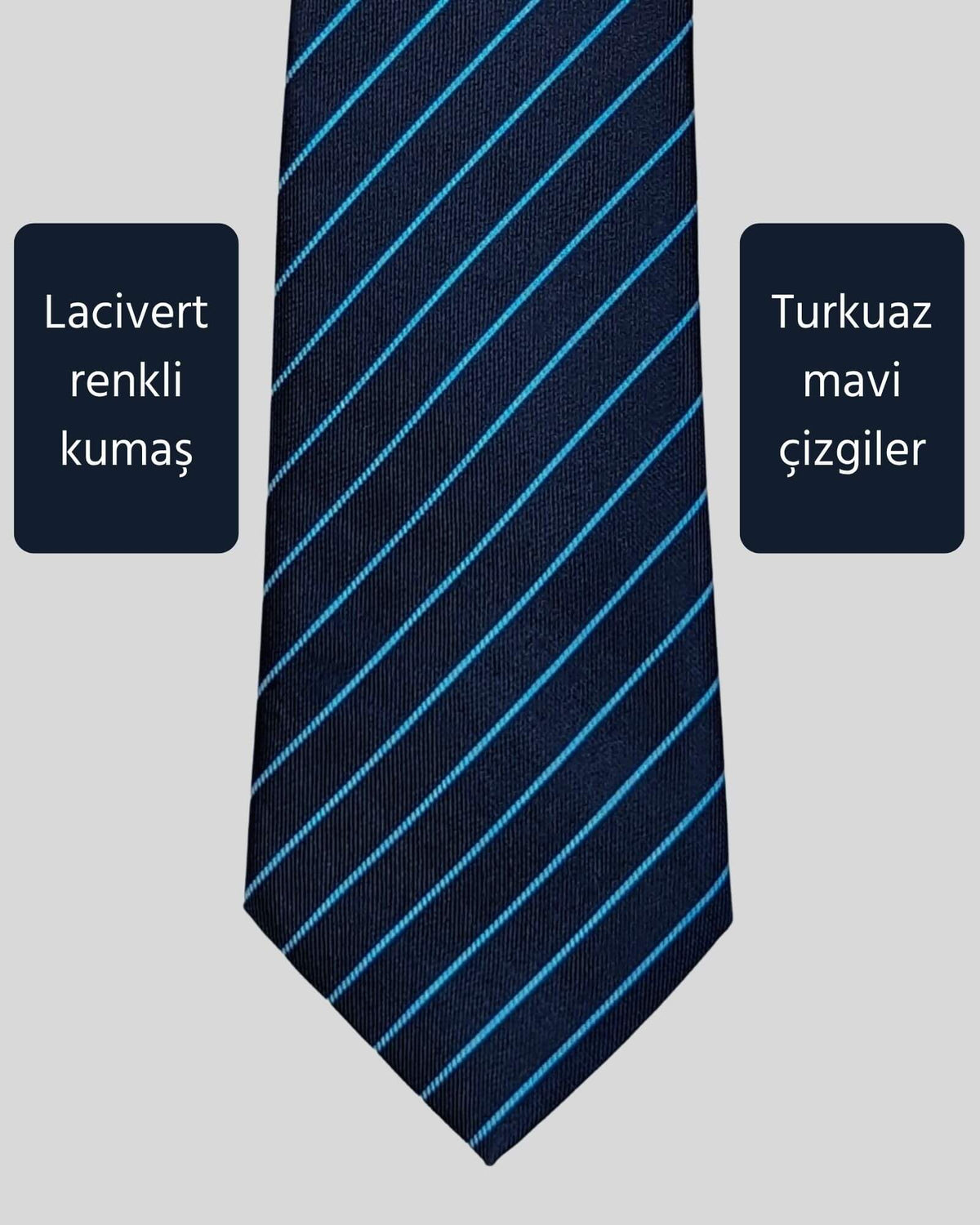 Kumovo klasik lacivert avukat kravatı