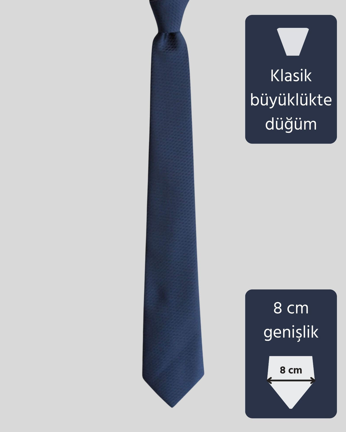 Kumovo lacivert öğretmen kravatı