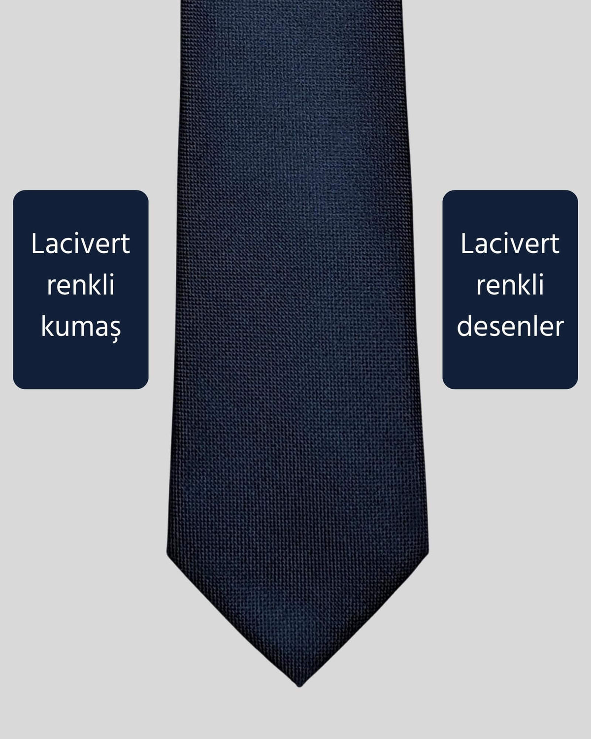 Kumovo lacivert slim avukat kravatı