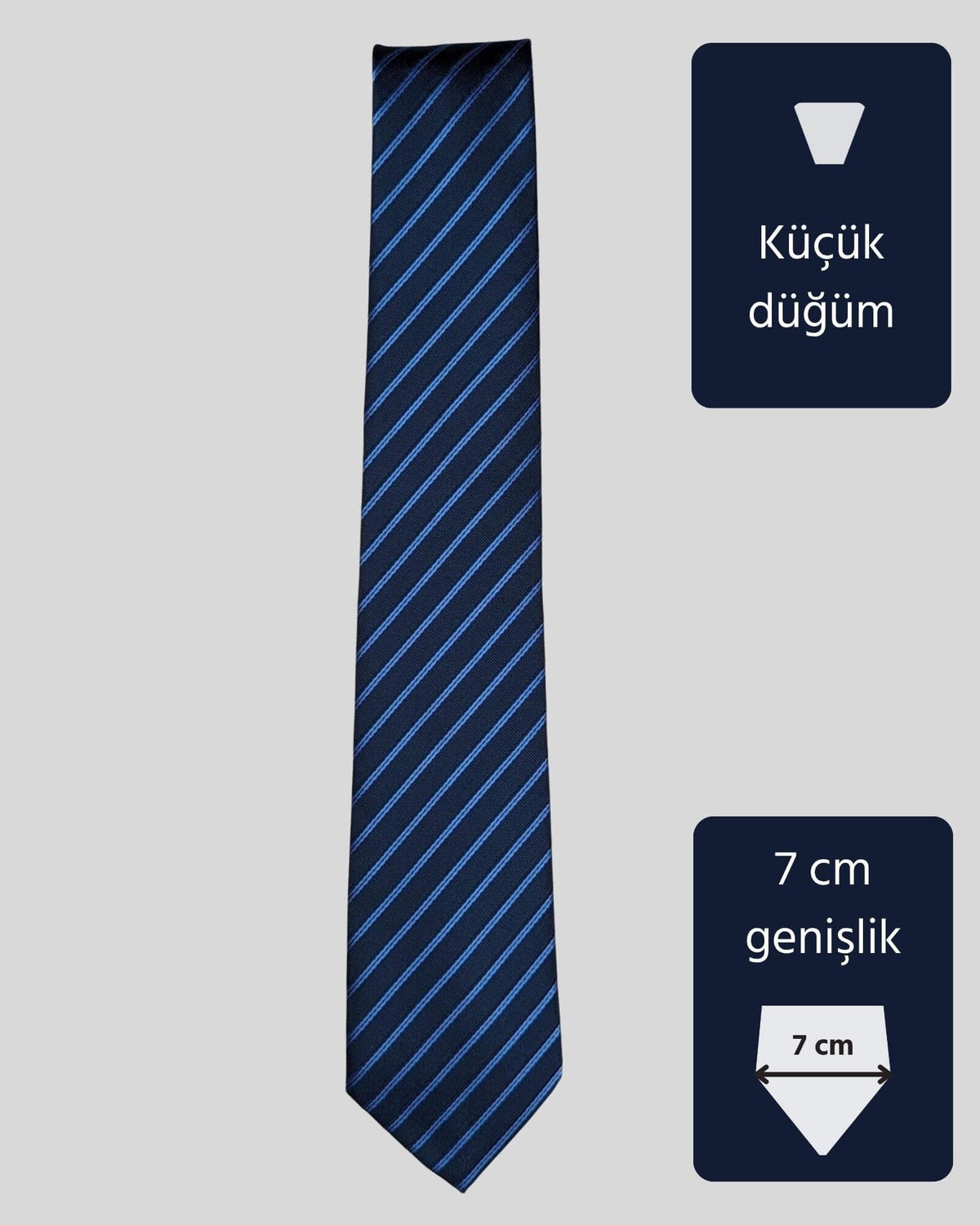 Kumovo lacivert öğretmen kravatı
