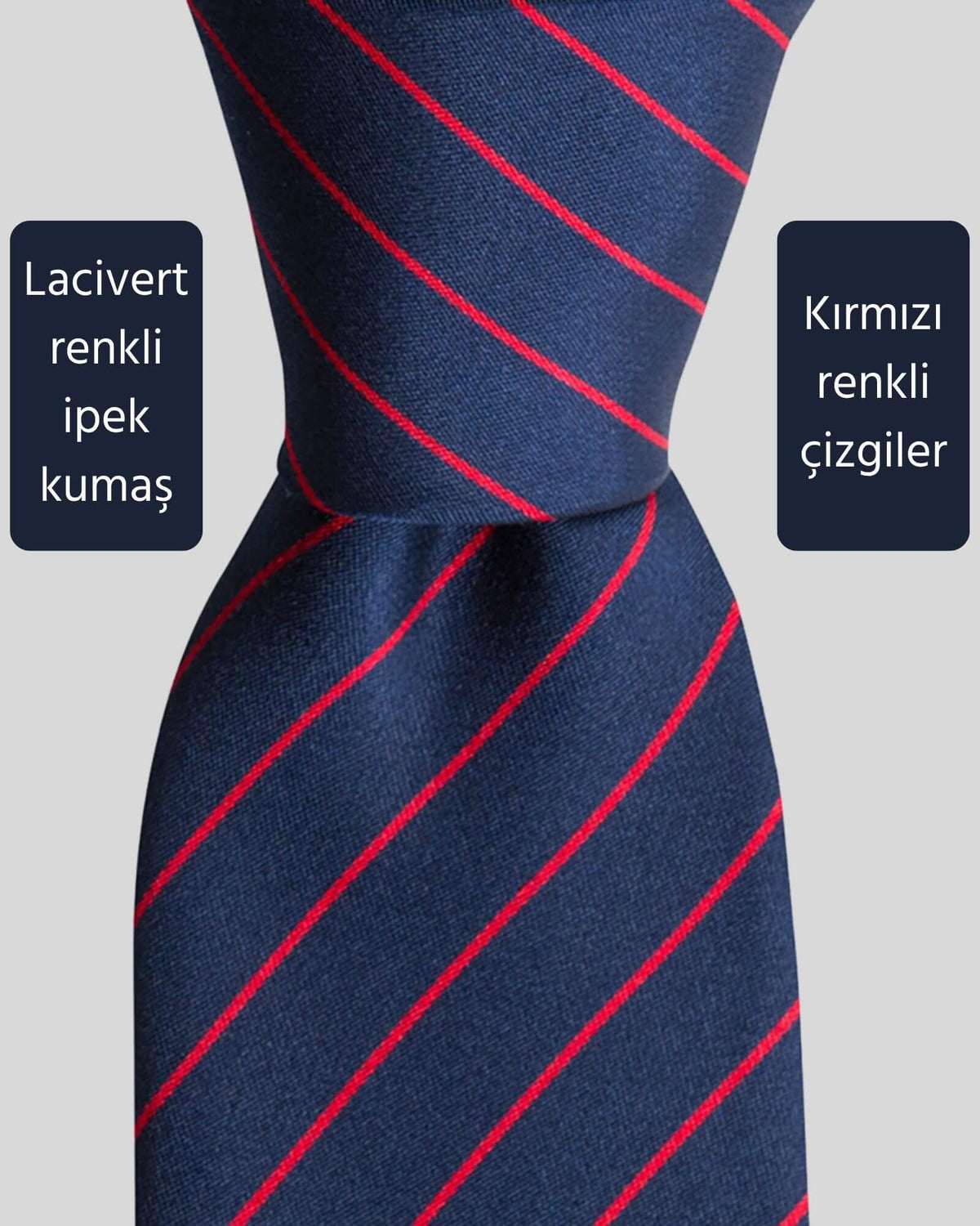 Kumovo lacivert ipek doktor kravatı