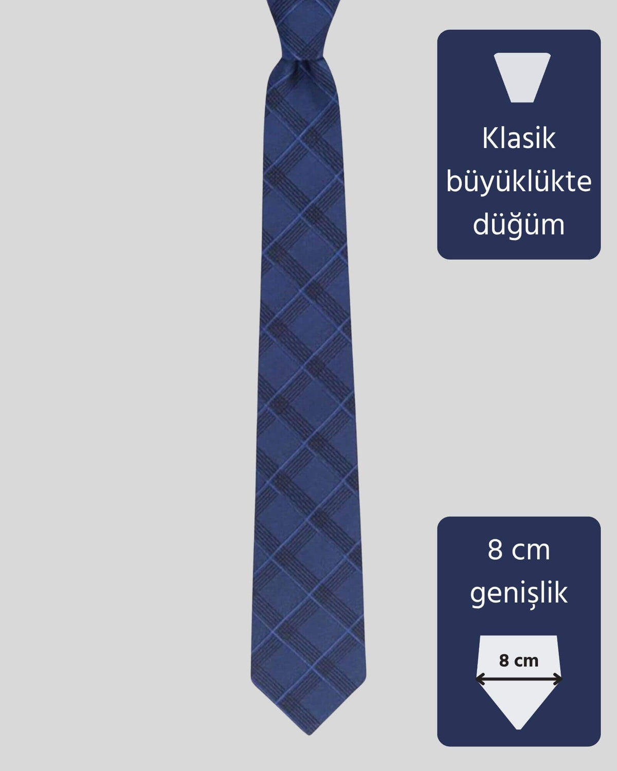 Kumovo lacivert ipek doktor kravatı