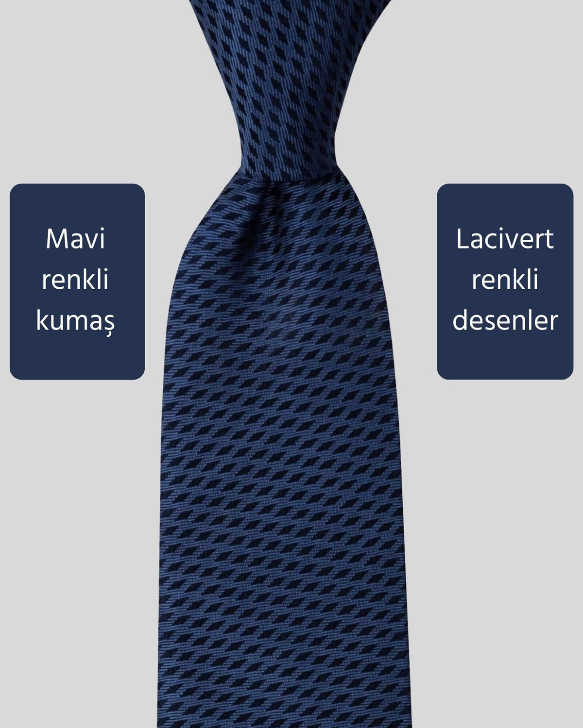 Kumovo lacivert avukat kravatı