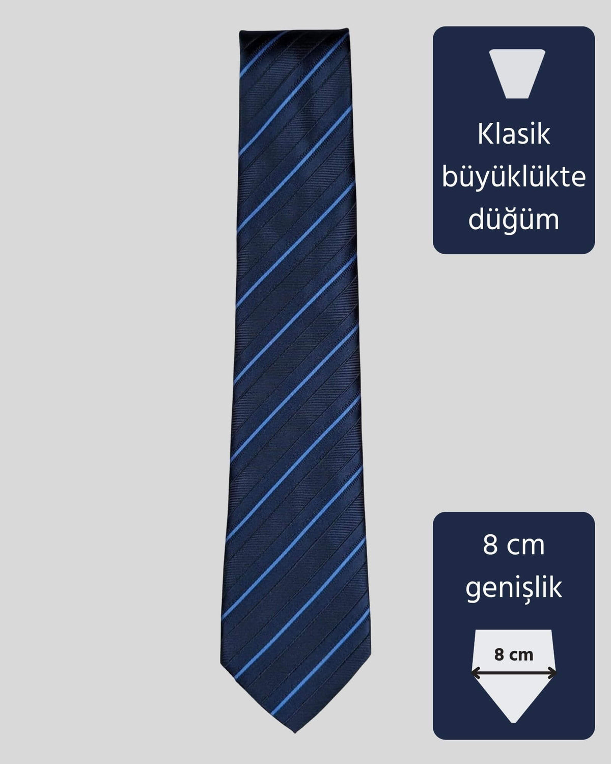 Kumovo lacivert bankacı kravatı