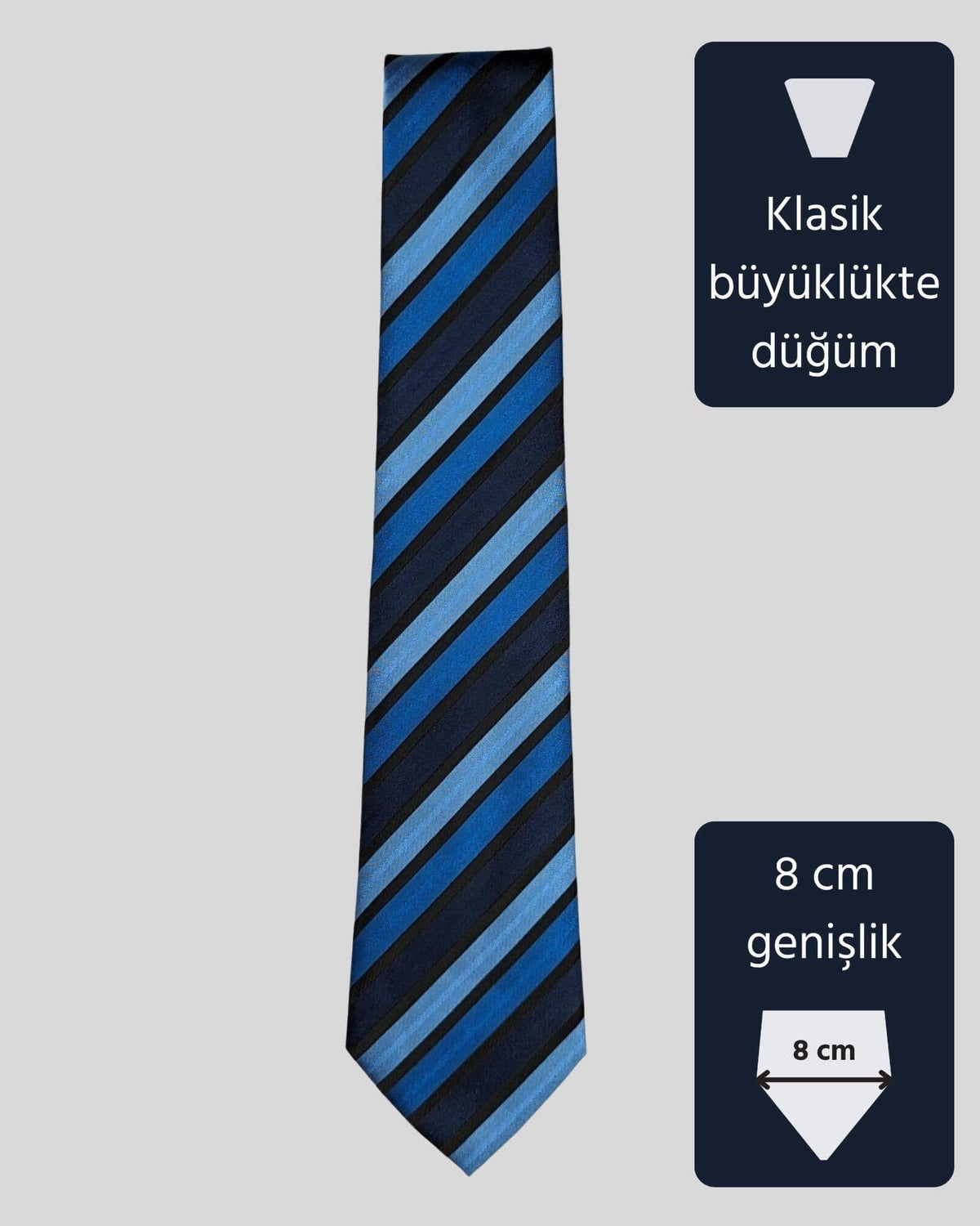 Kumovo lacivert erkek kravat