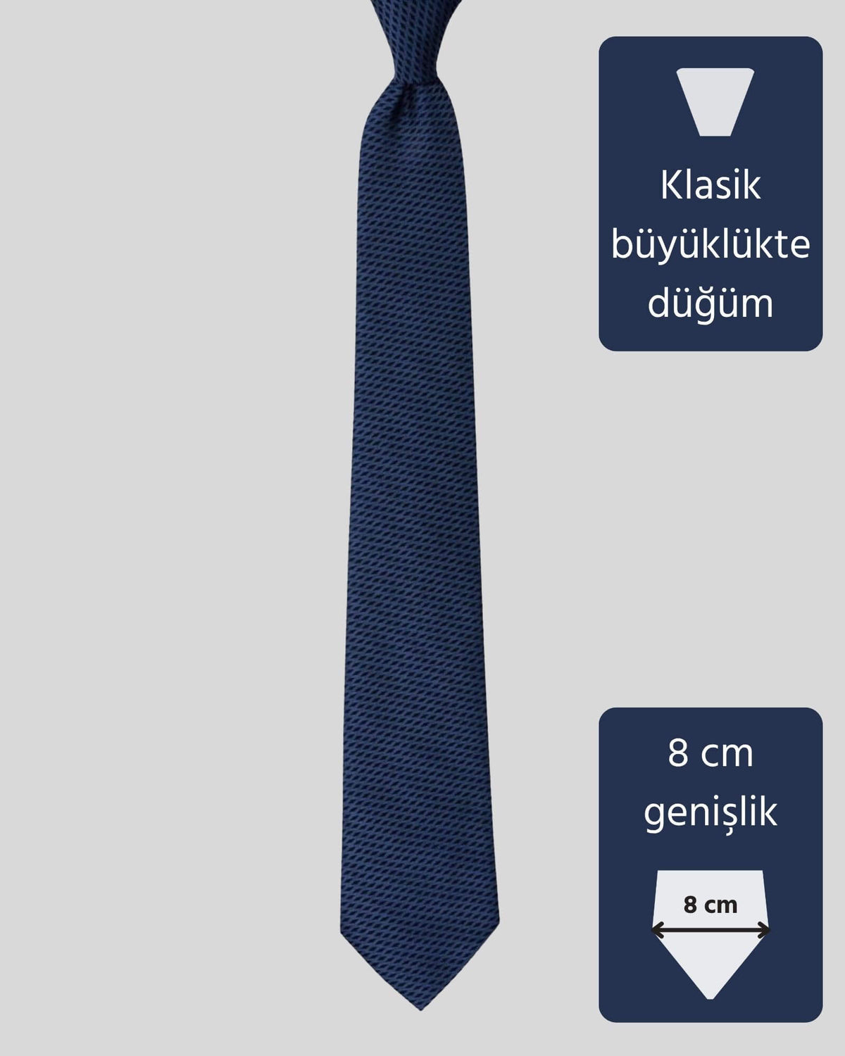 Kumovo lacivert savcı kravatı