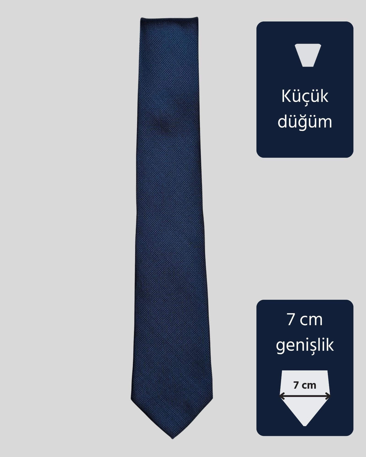 Kumovo lacivert hakim kravatı