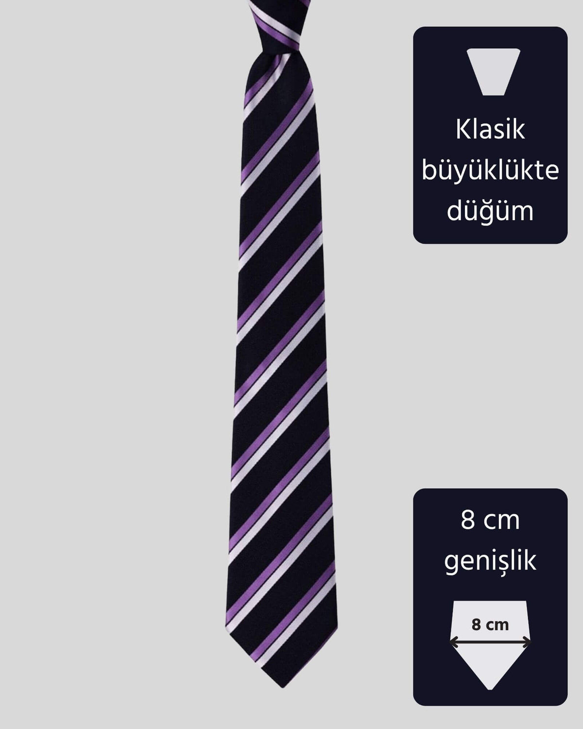 Kumovo lacivert mikro kravat