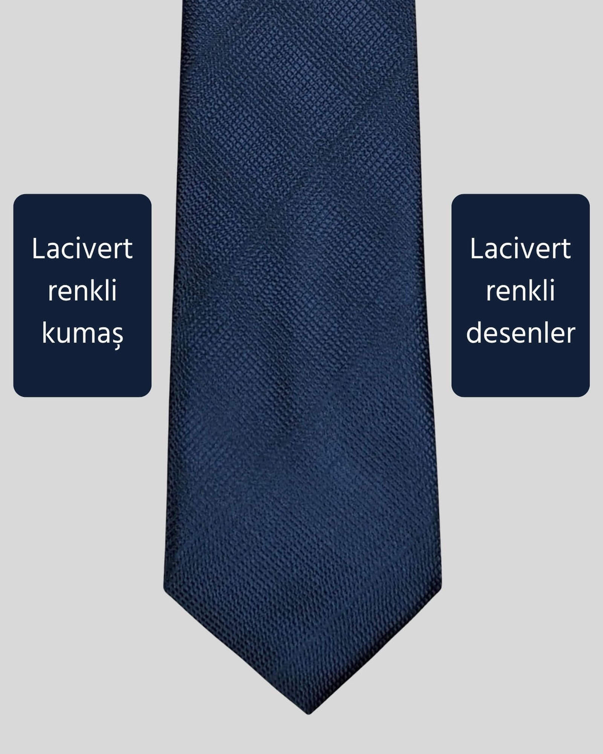 Kumovo ince lacivert doktor kravatı