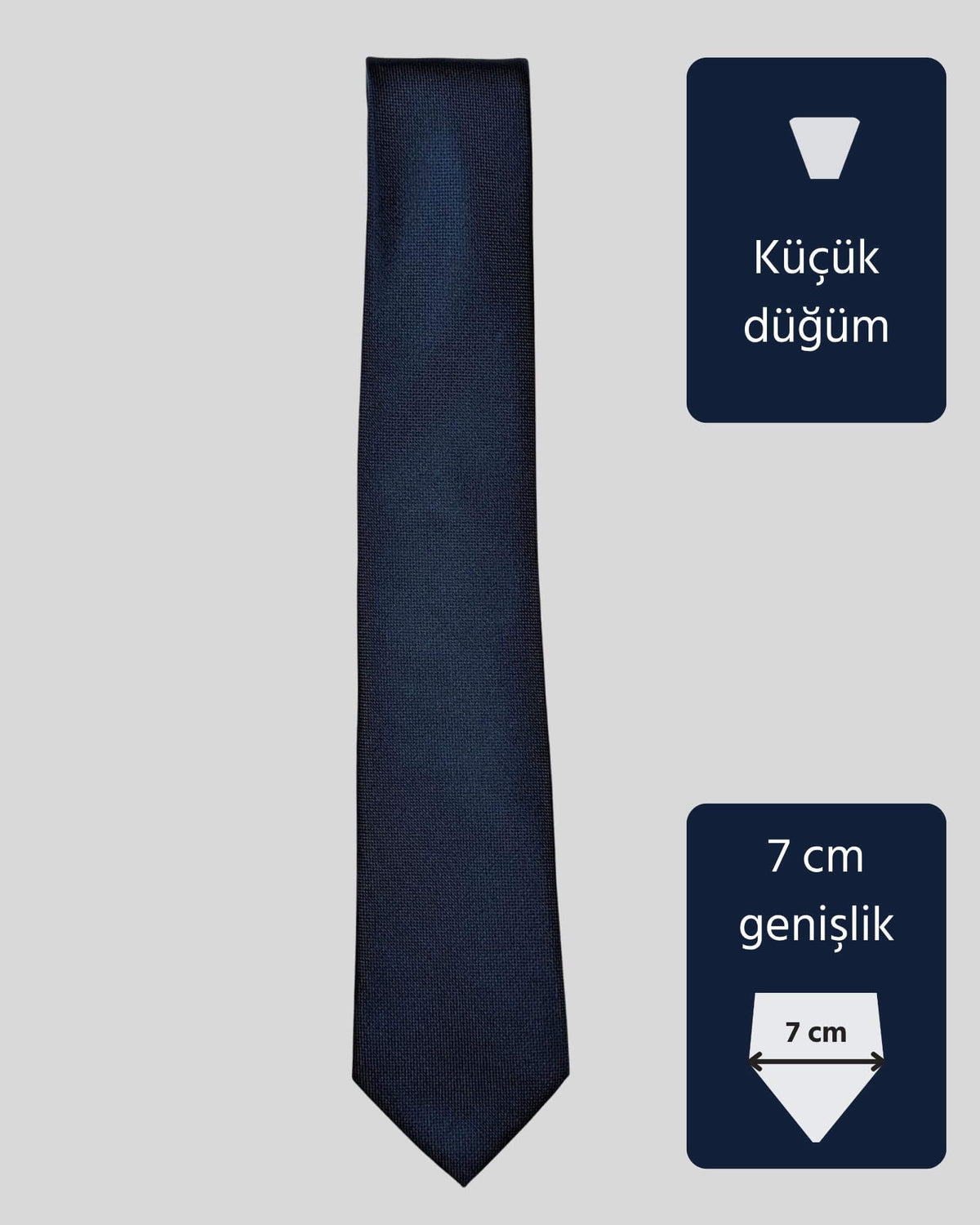 Kumovo lacivert slim doktor kravatı