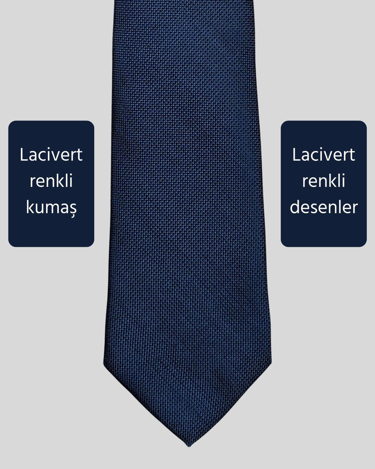 Kumovo lacivert avukat kravatı