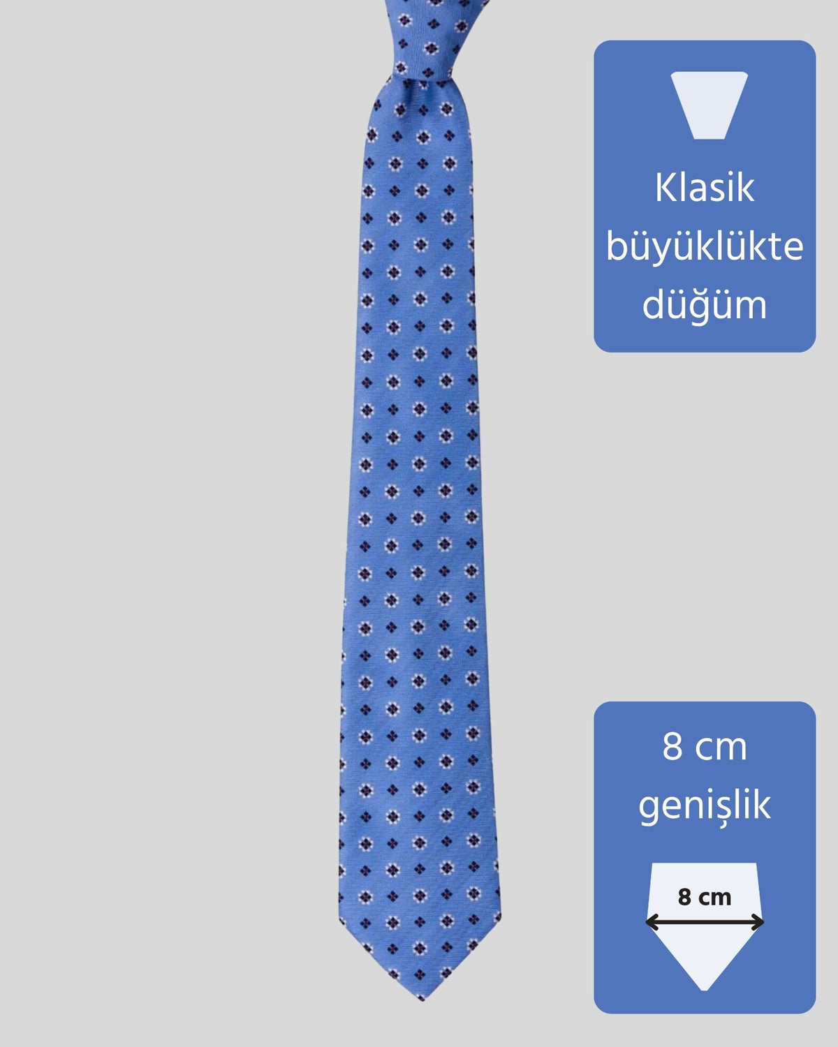 Kumovo klasik mavi kravat