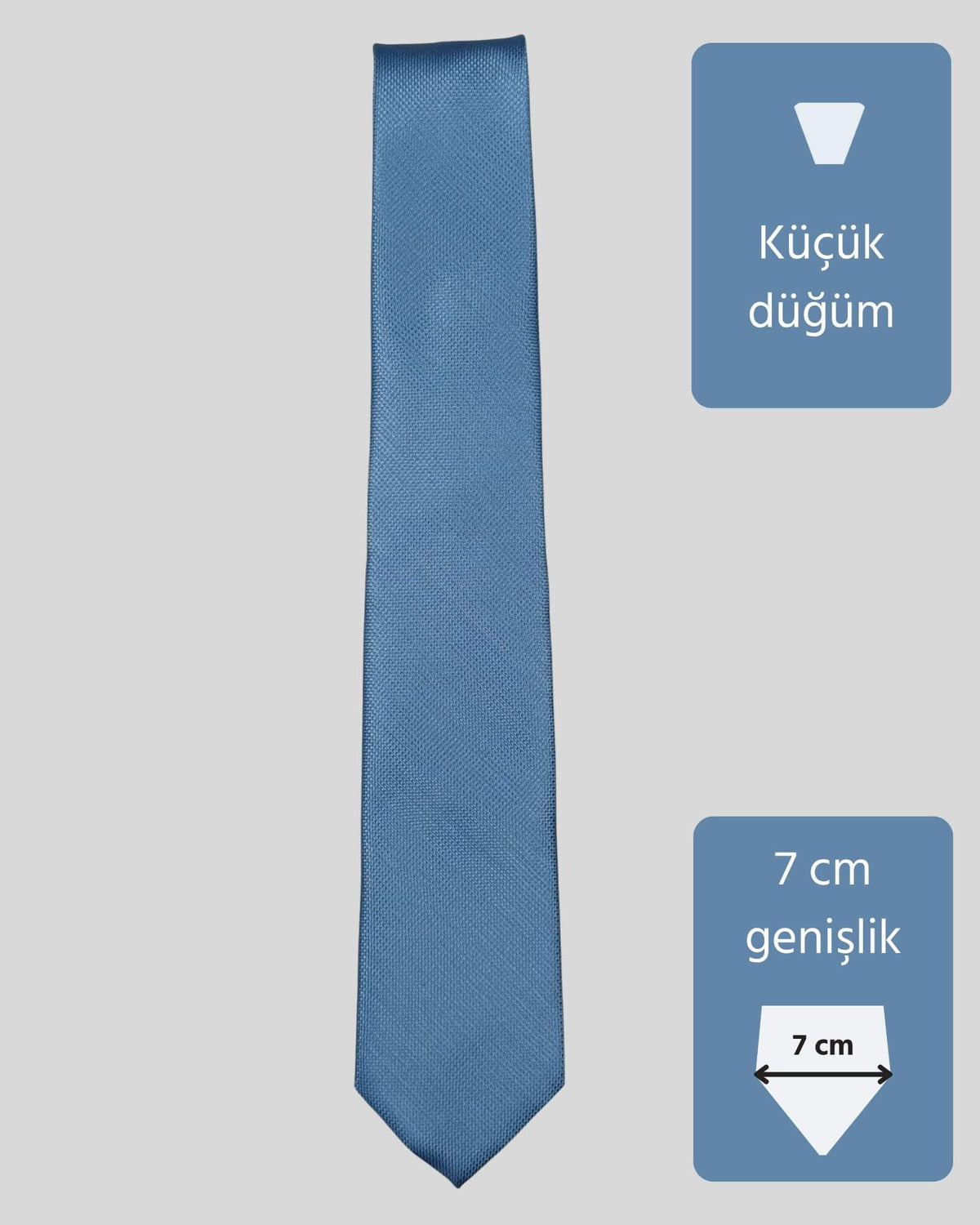 Kumovo ince mavi doktor kravatı