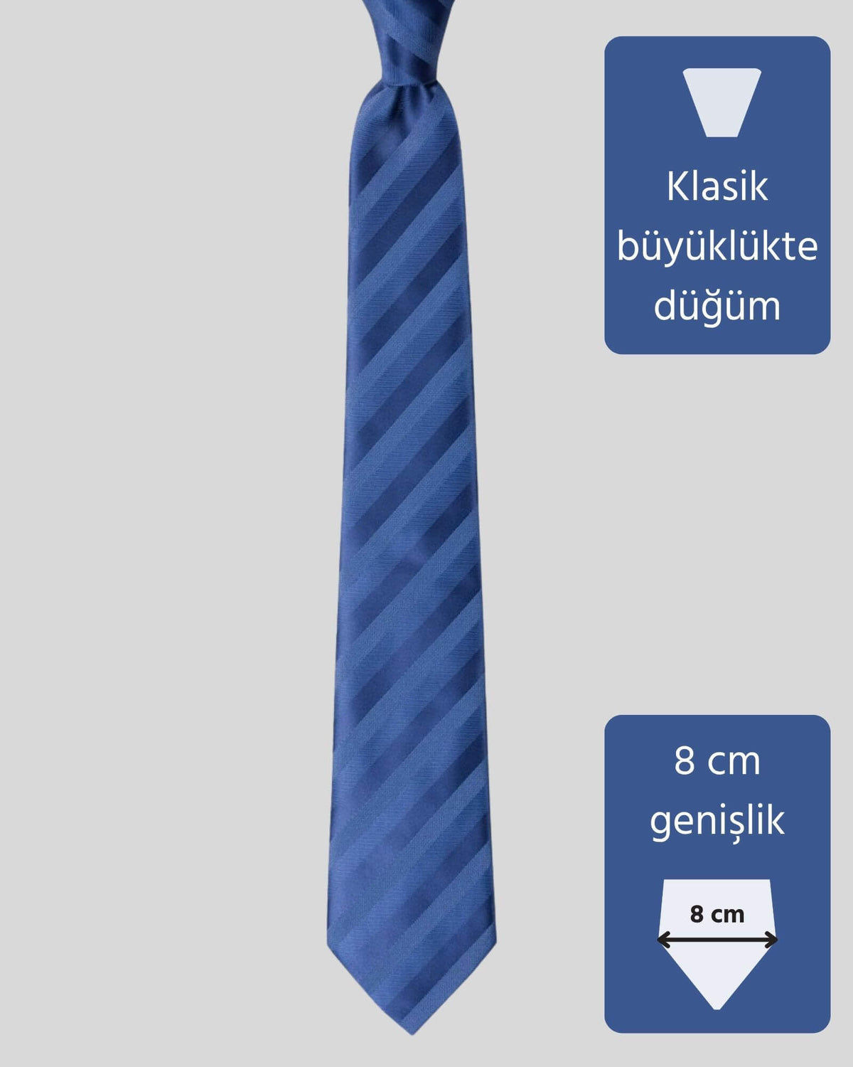 Kumovo koyu mavi bürokrat kravatı
