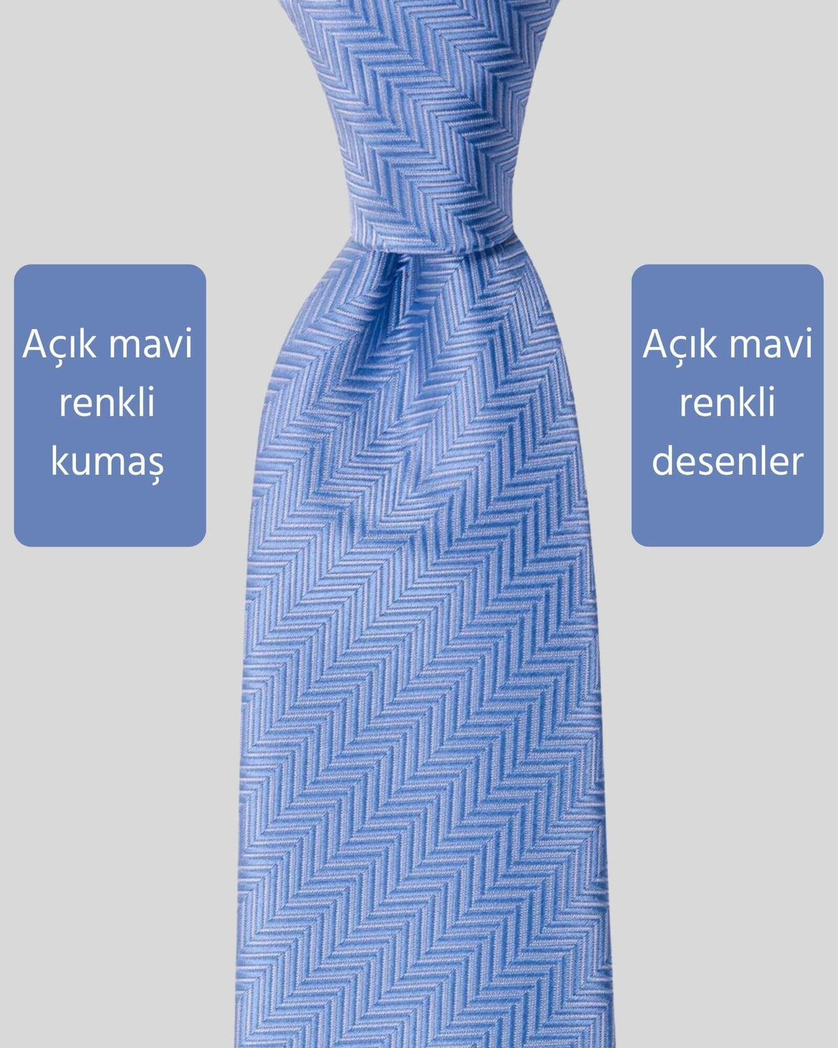 Kumovo mavi klasik doktor kravatı