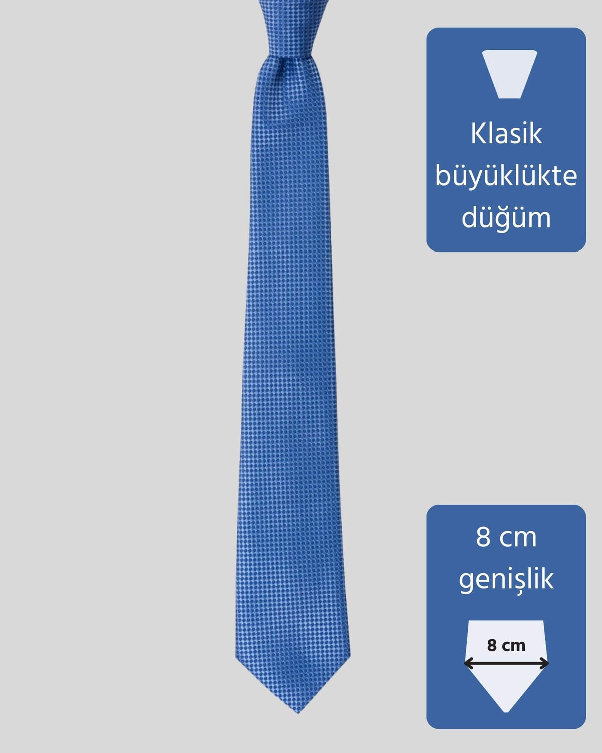 Kumovo mavi klasik kravat