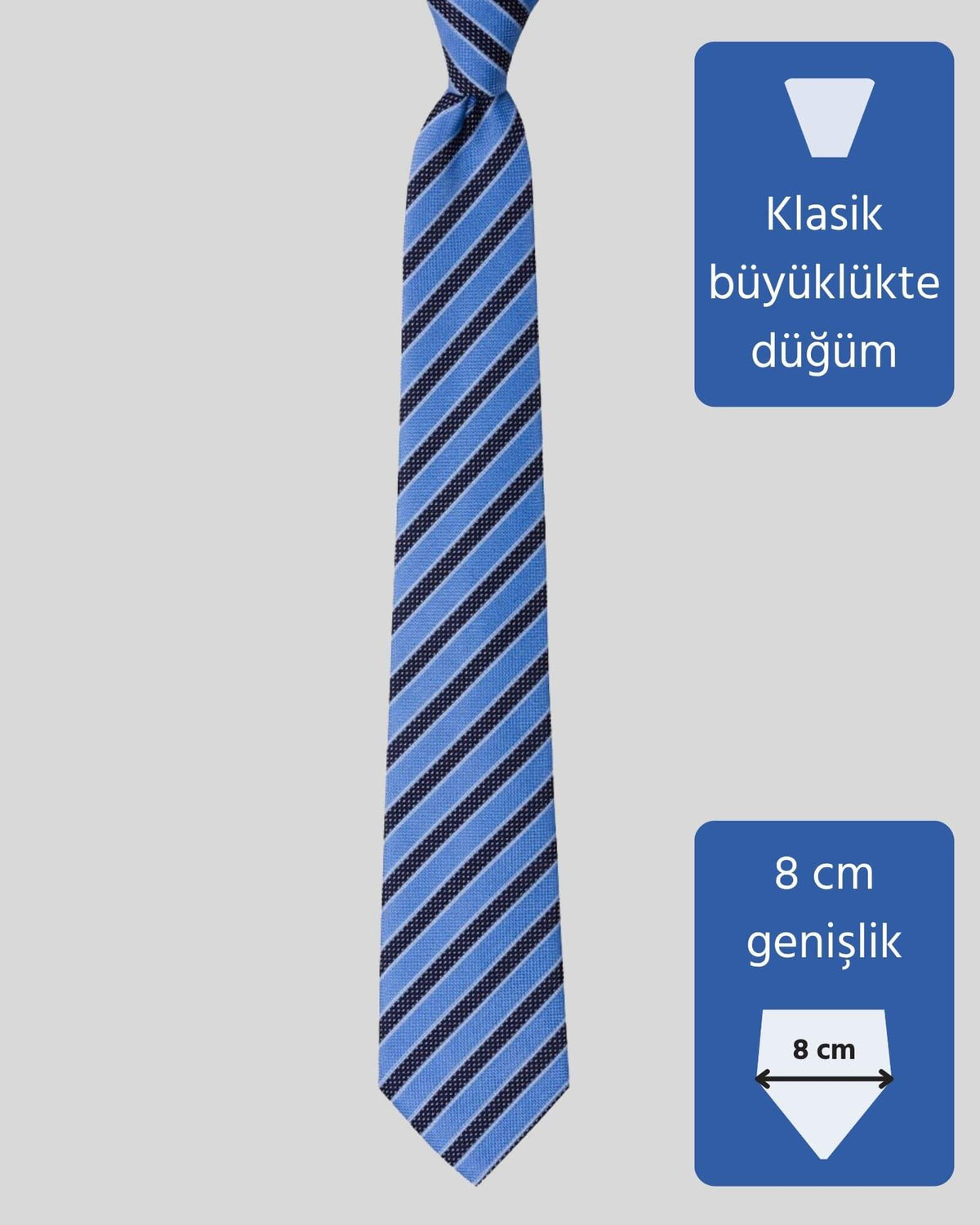 Kumovo klasik mavi doktor kravatı