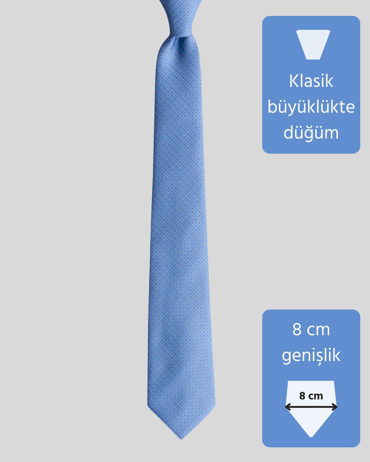 Kumovo klasik mavi doktor kravatı