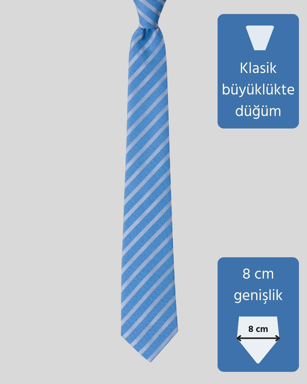 Kumovo klasik mavi doktor kravatı