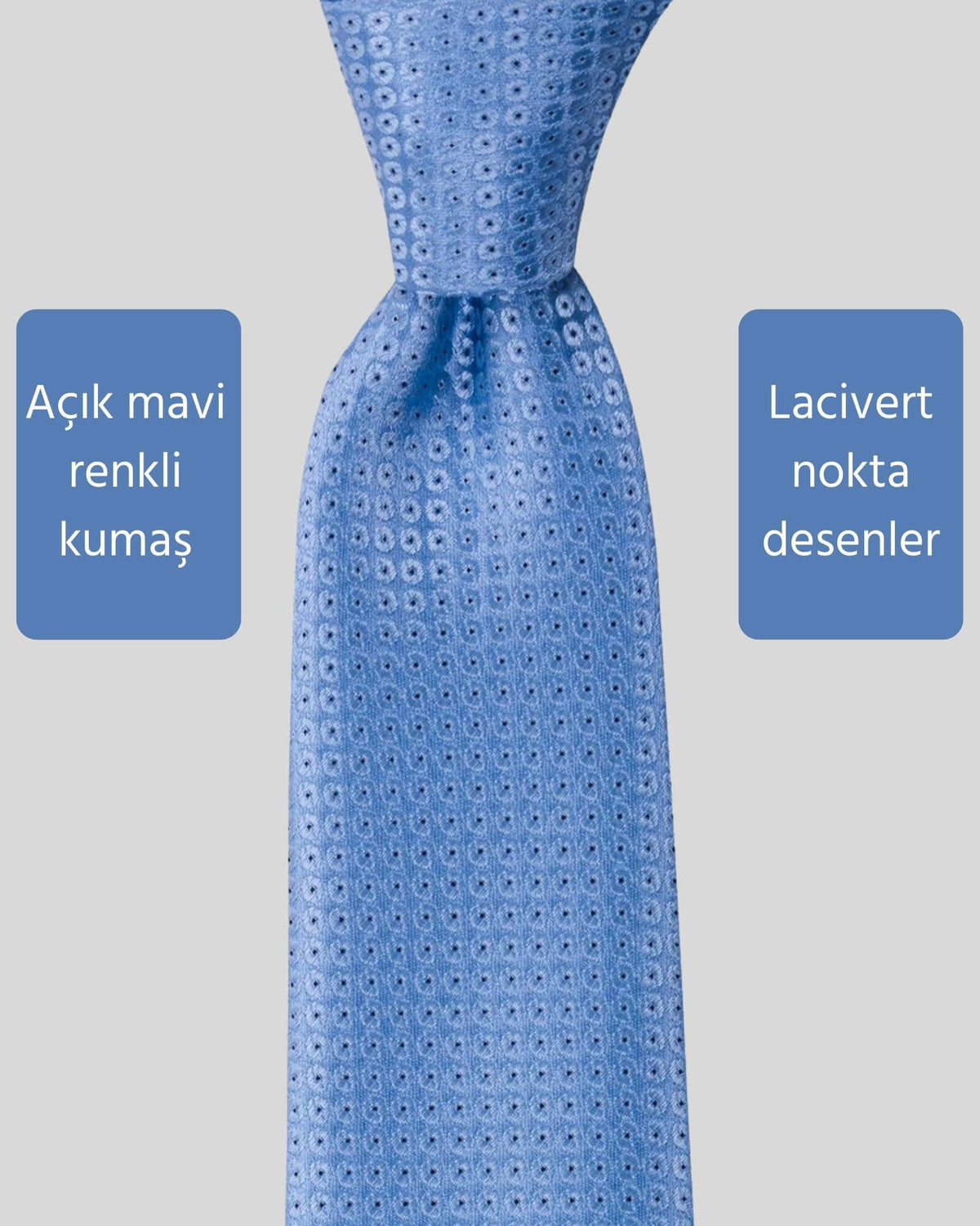 Kumovo mavi klasik kravat